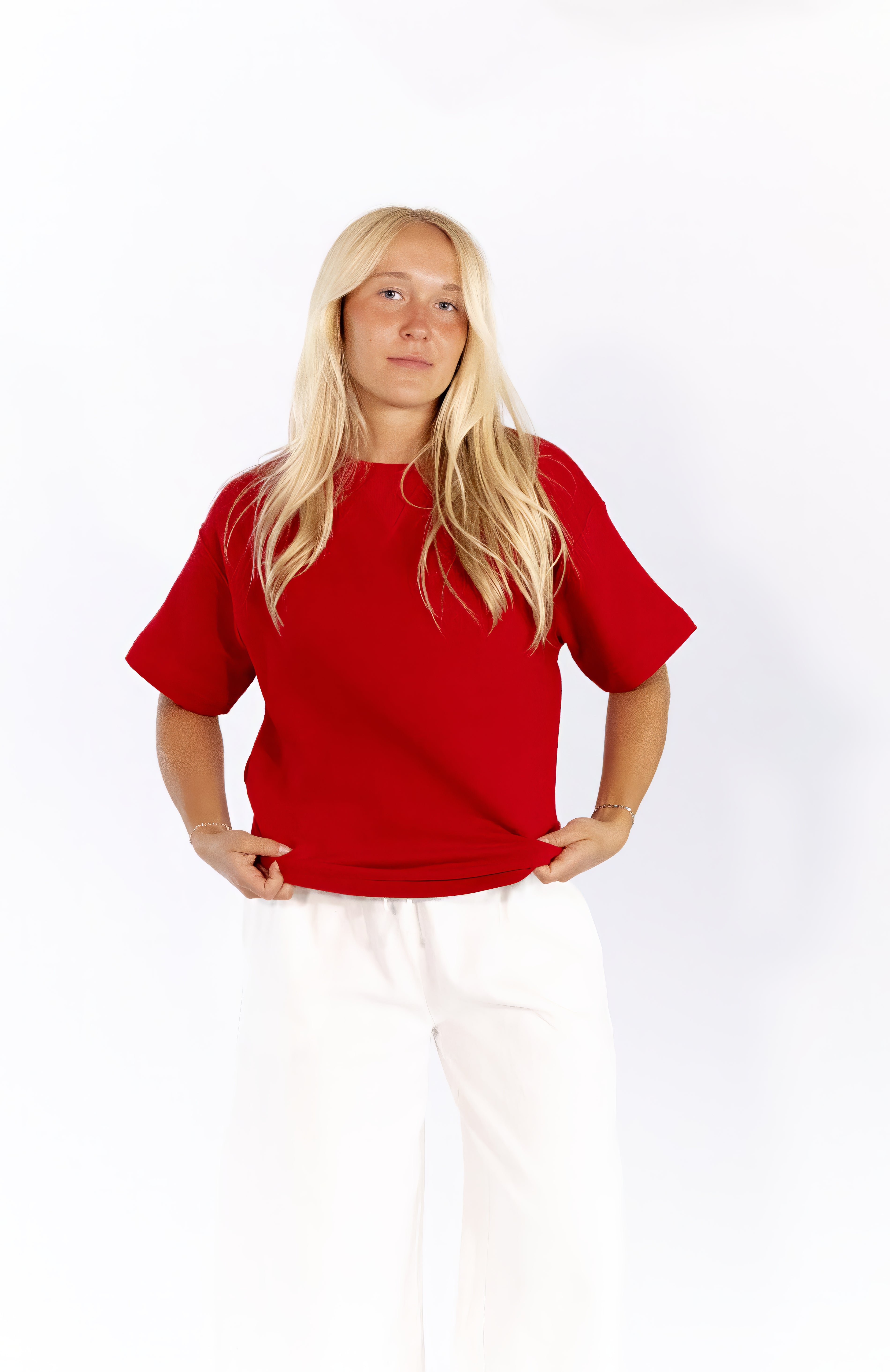 Hana Knit Top · Red