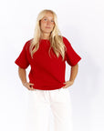Hana Knit Top · Red