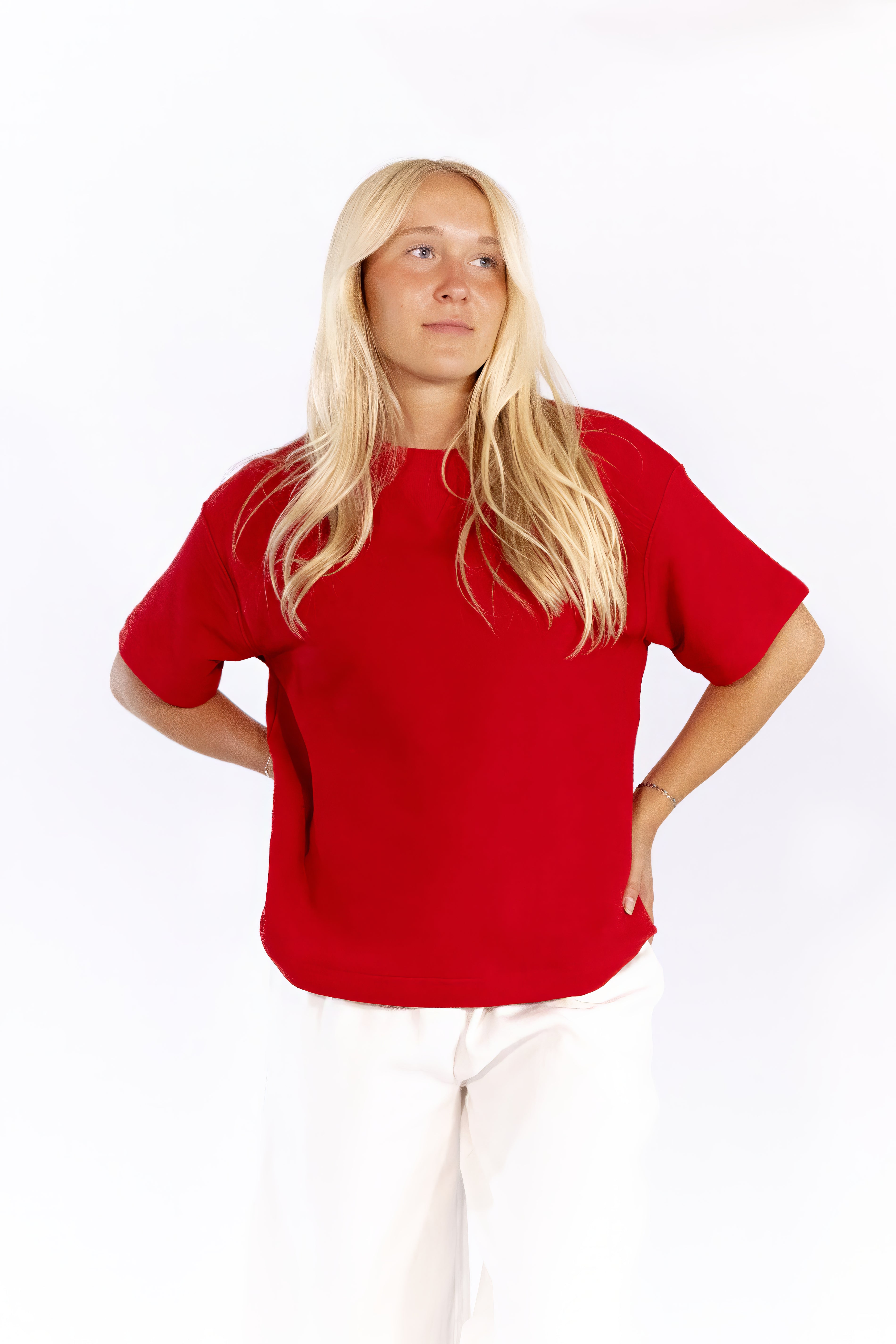 Hana Knit Top · Red