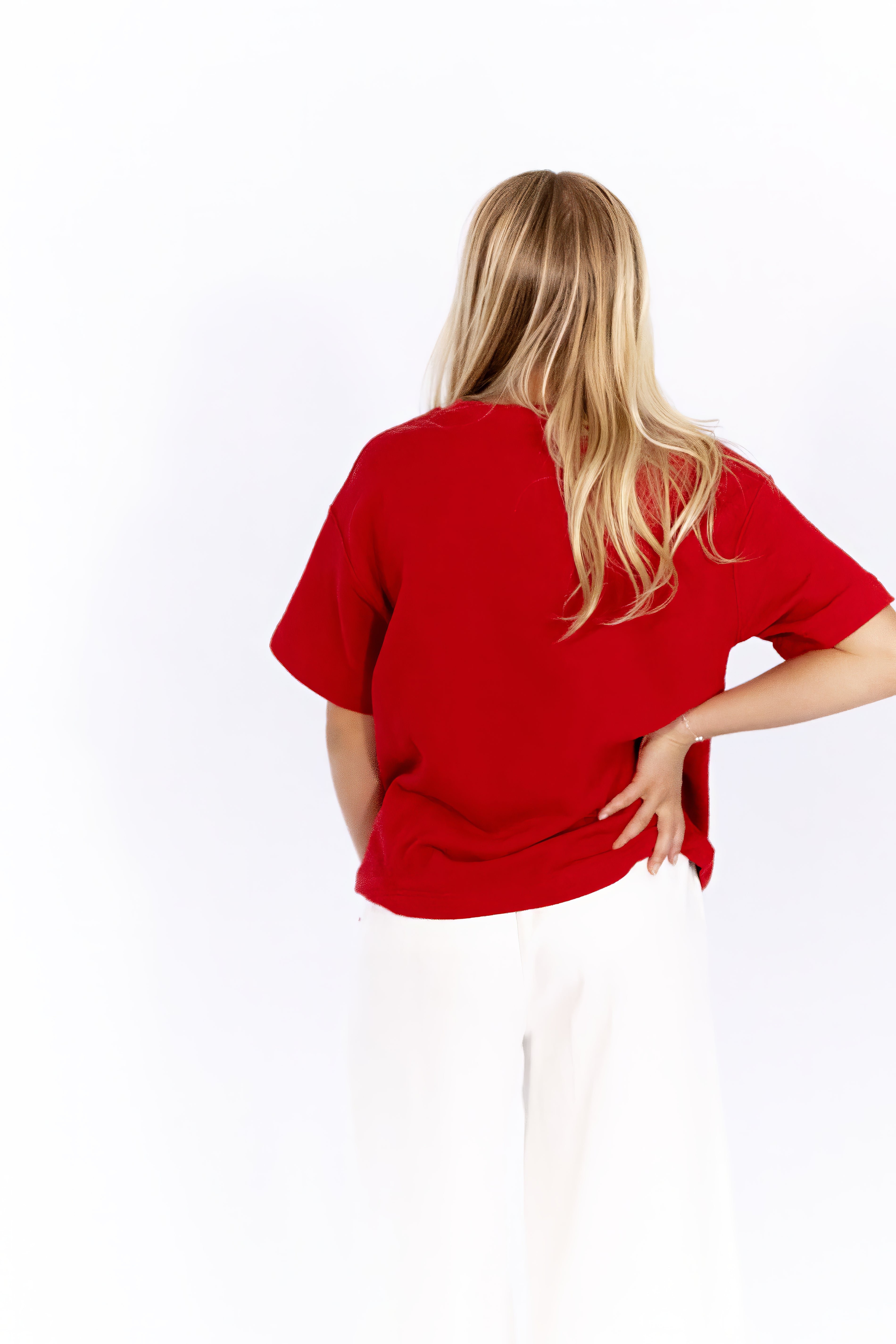 Hana Knit Top · Red
