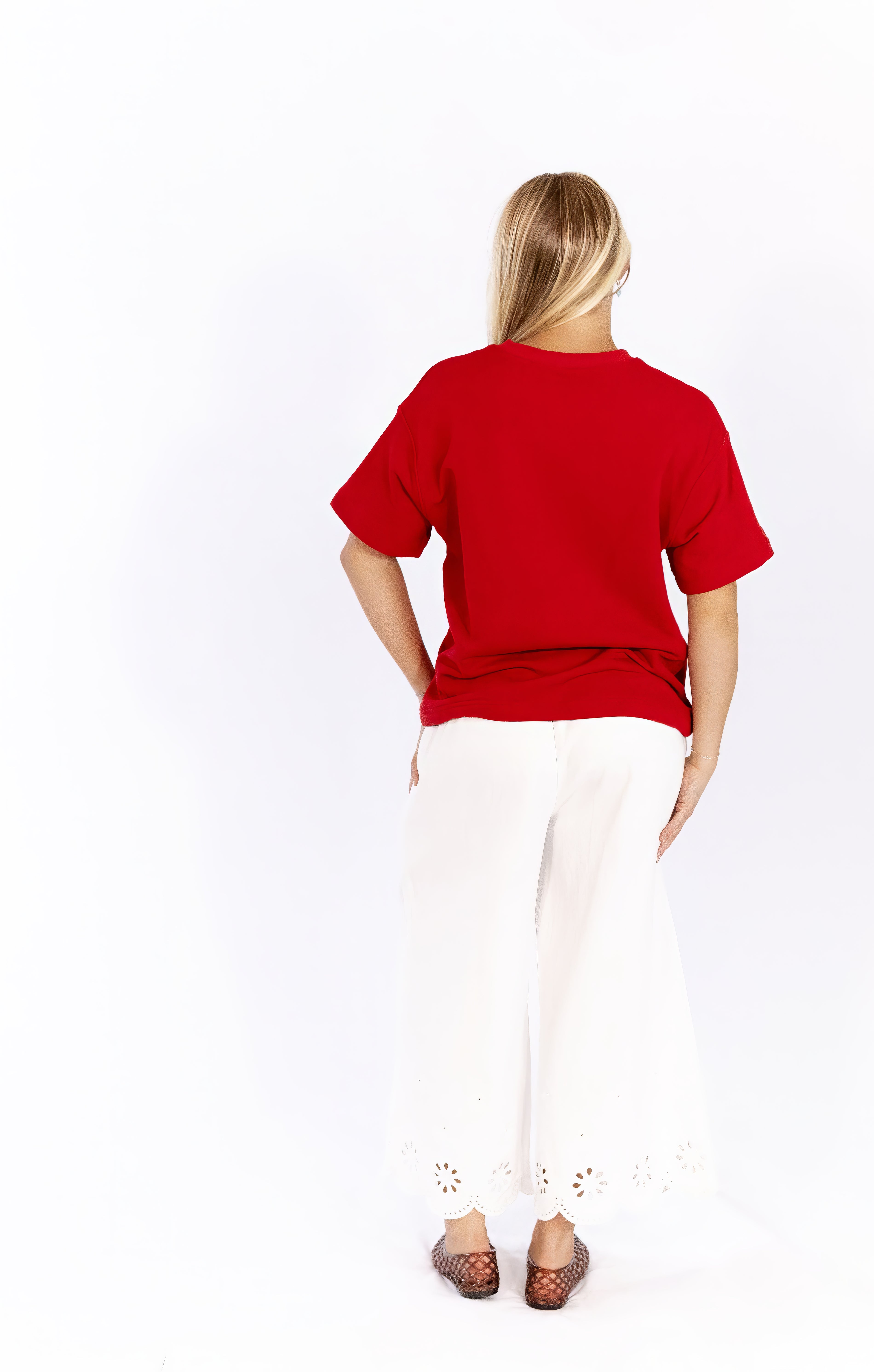 Hana Knit Top · Red