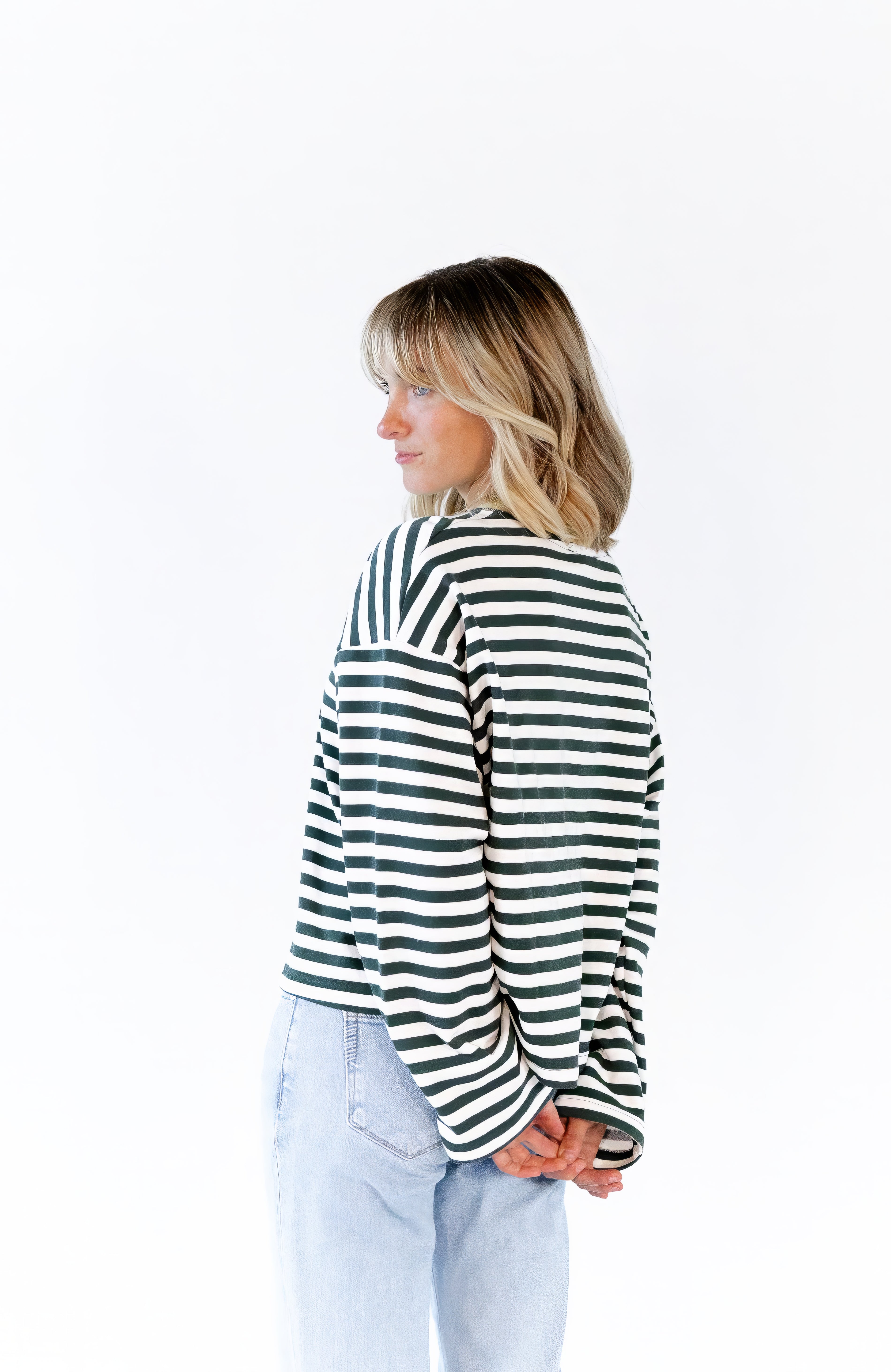 Hester Striped Crew Neck