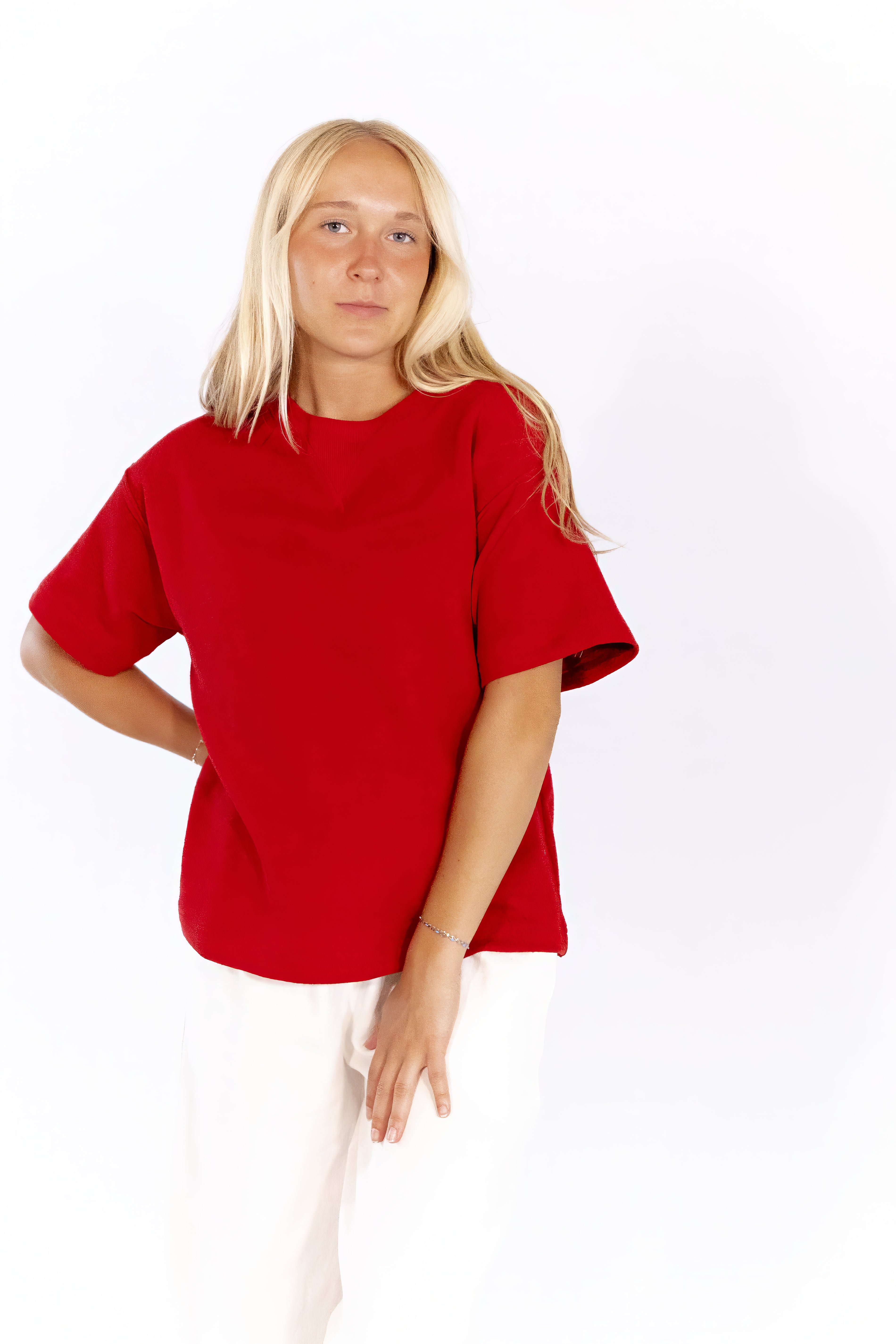 Hana Knit Top · Red