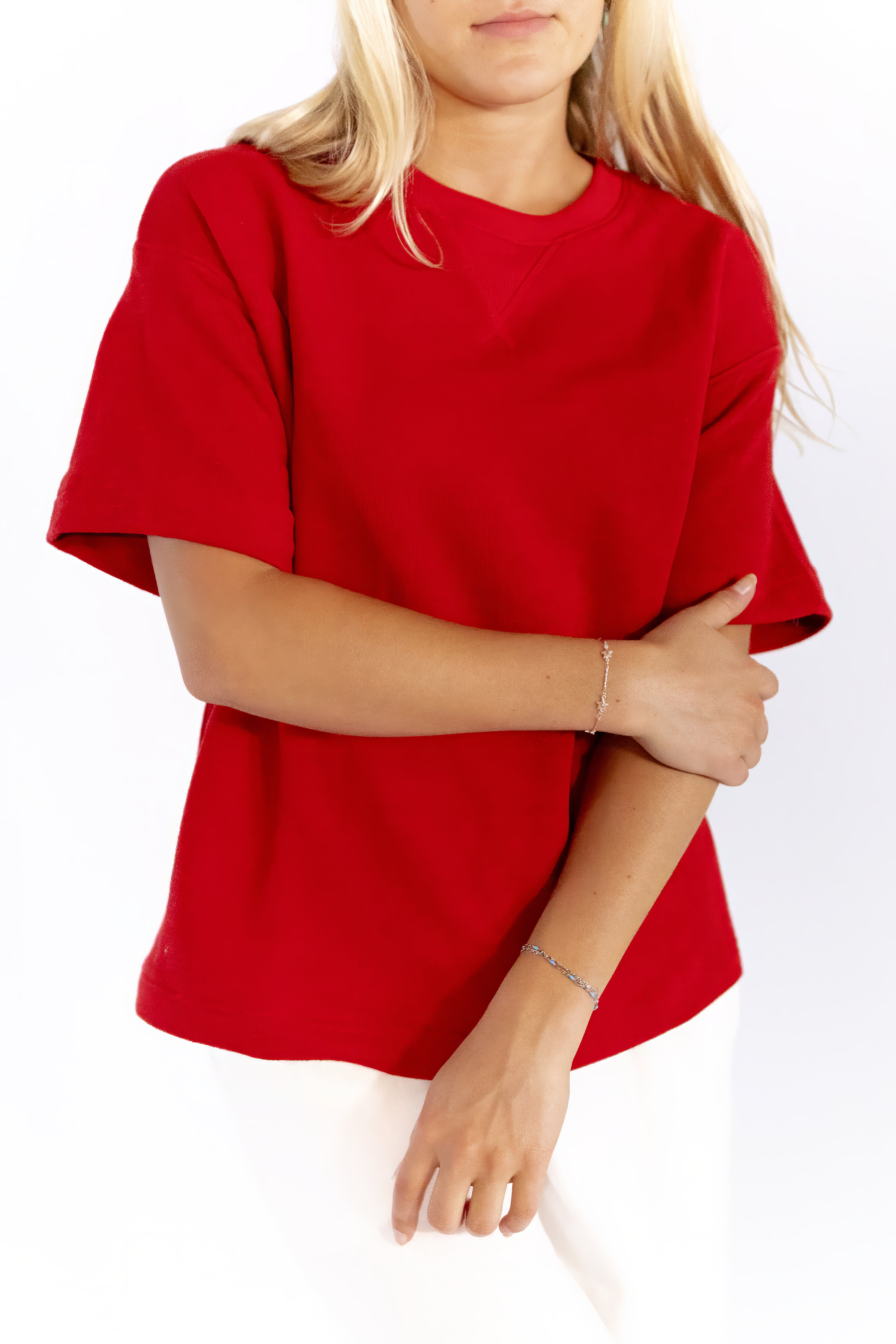 Hana Knit Top · Red