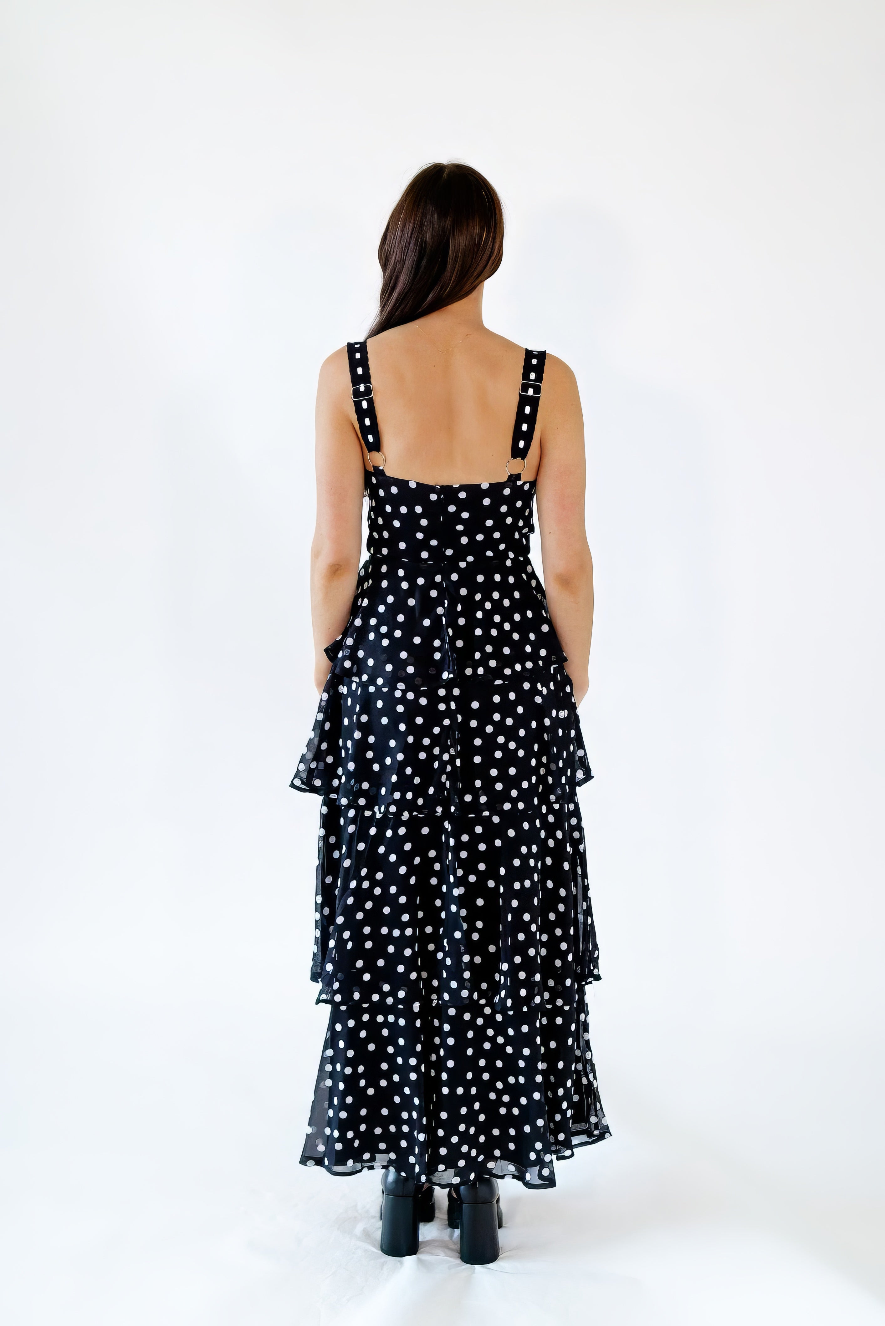 Mavaro Polka Dot Maxi Dress