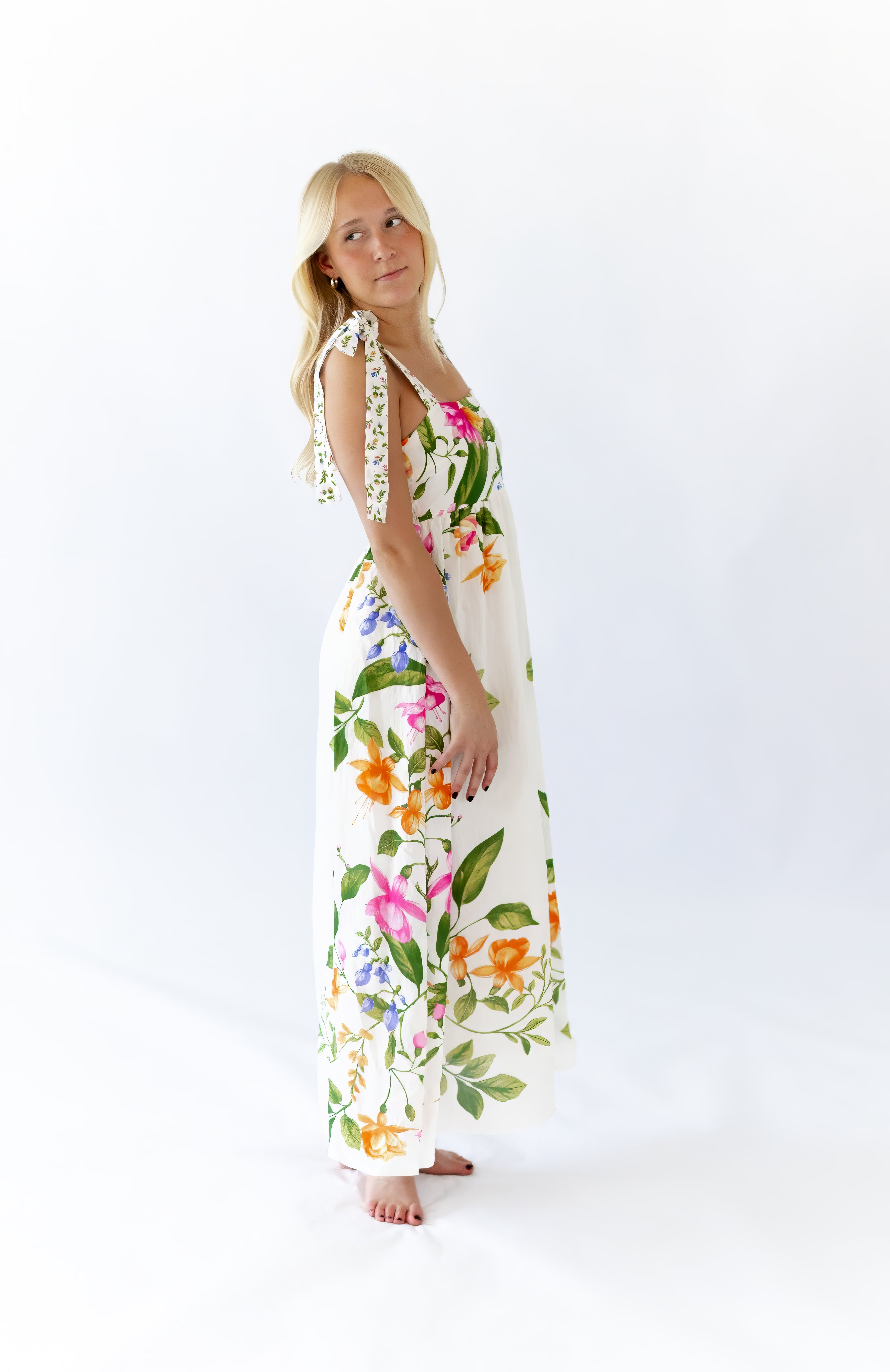 Liesel Mixed Print Maxi Dress