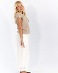 Mirelle Button Back Top