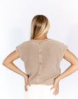 Mirelle Button Back Top