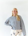 Vania Button Up Cardigan · Grey