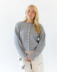Vania Button Up Cardigan · Grey