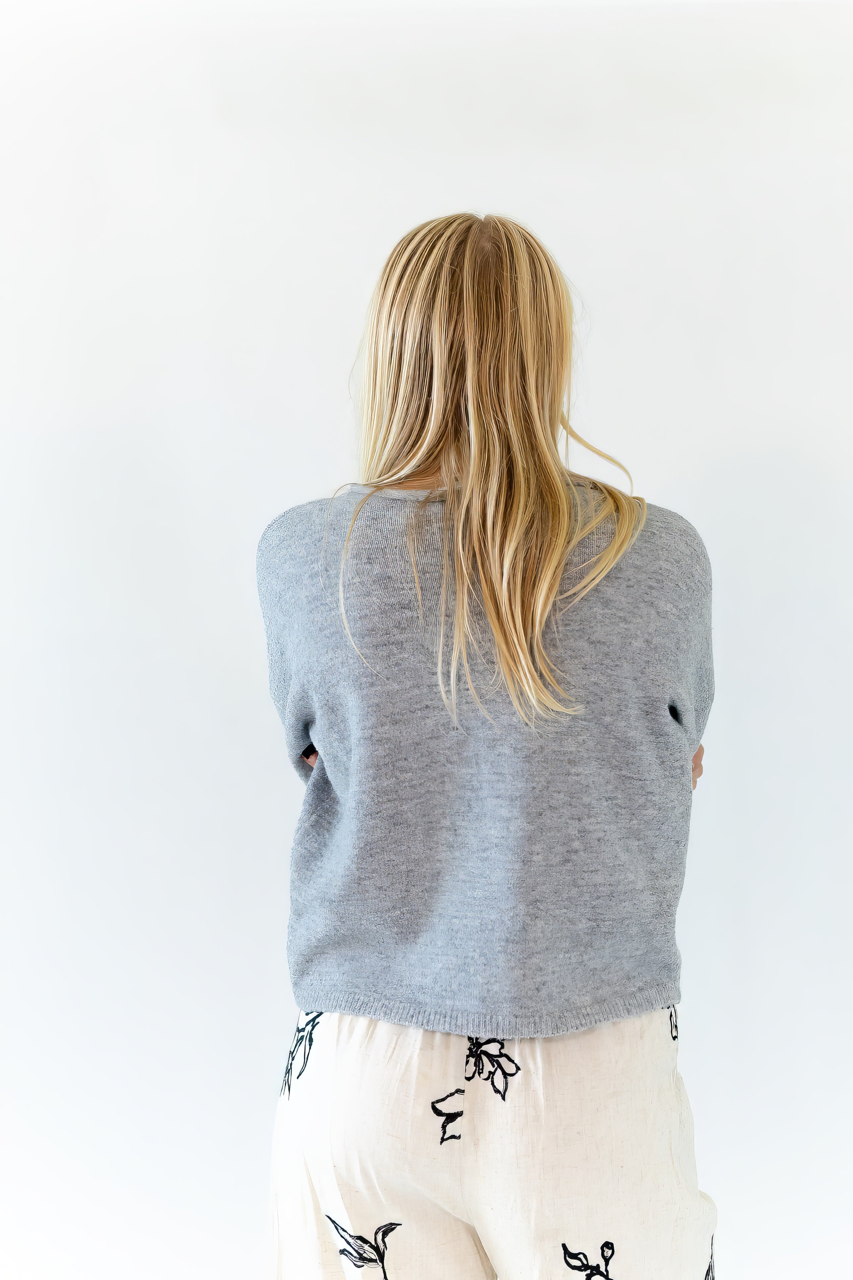Vania Button Up Cardigan · Grey