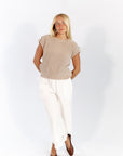 Mirelle Button Back Top
