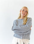 Vania Button Up Cardigan · Grey