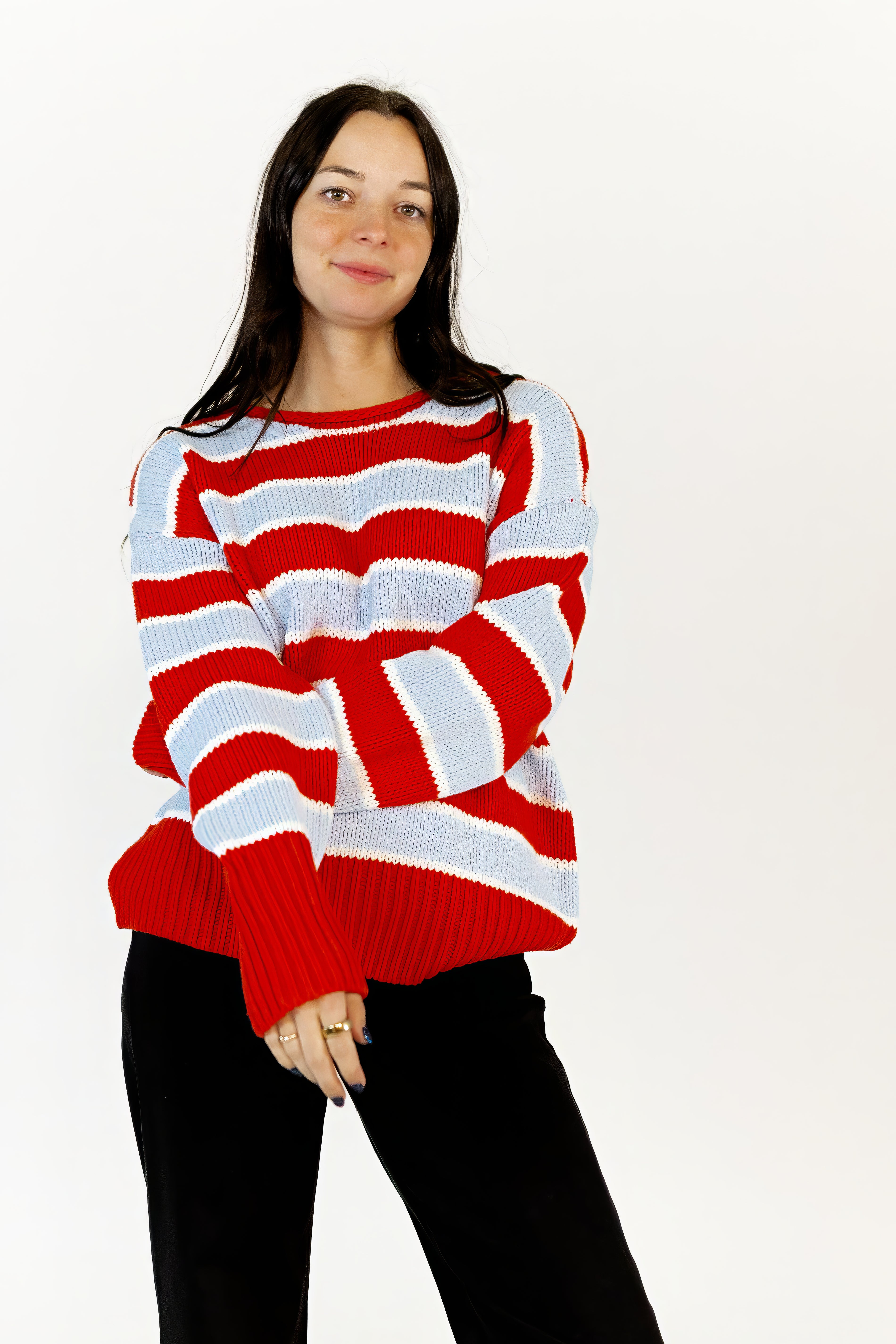Victoria Striped Sweater