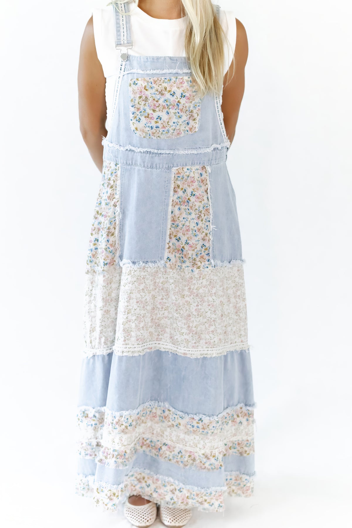 Grace Patchwork Overall Dress