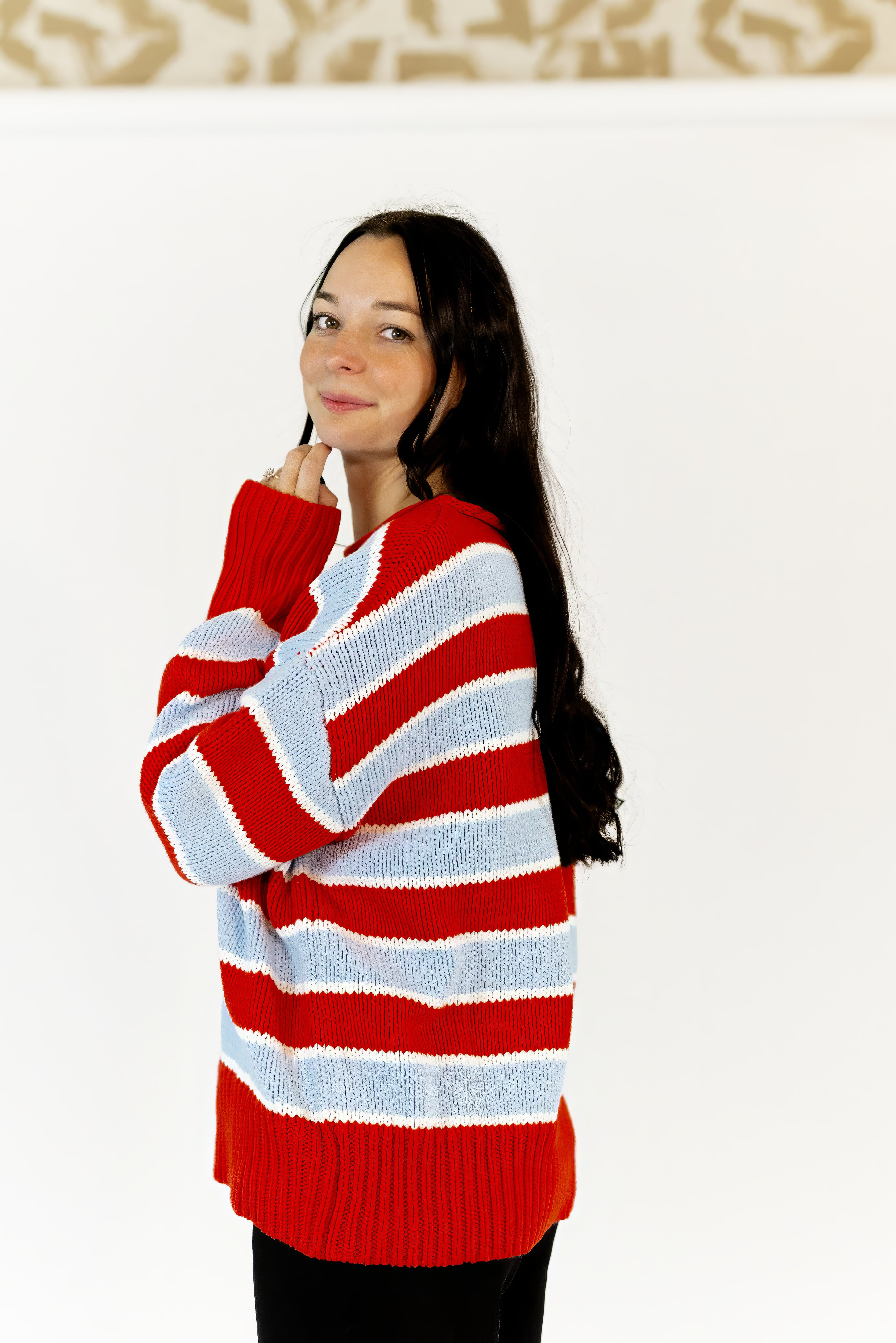 Victoria Striped Sweater