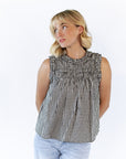 Johanna Gingham Ruffle Top