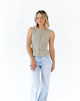 Landon Scallop Lace Vest