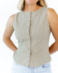 Landon Scallop Lace Vest
