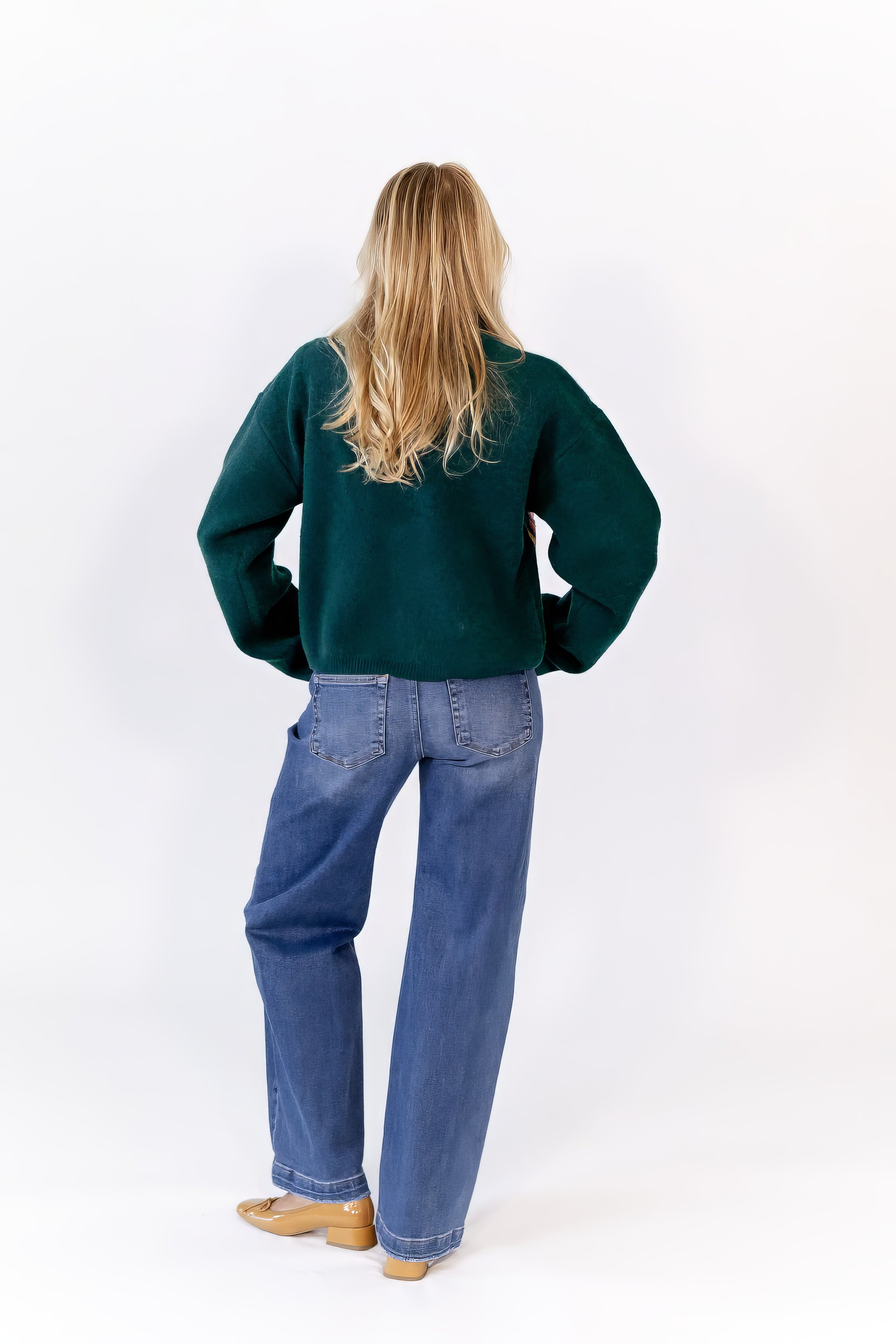 Alana Double Button Denim