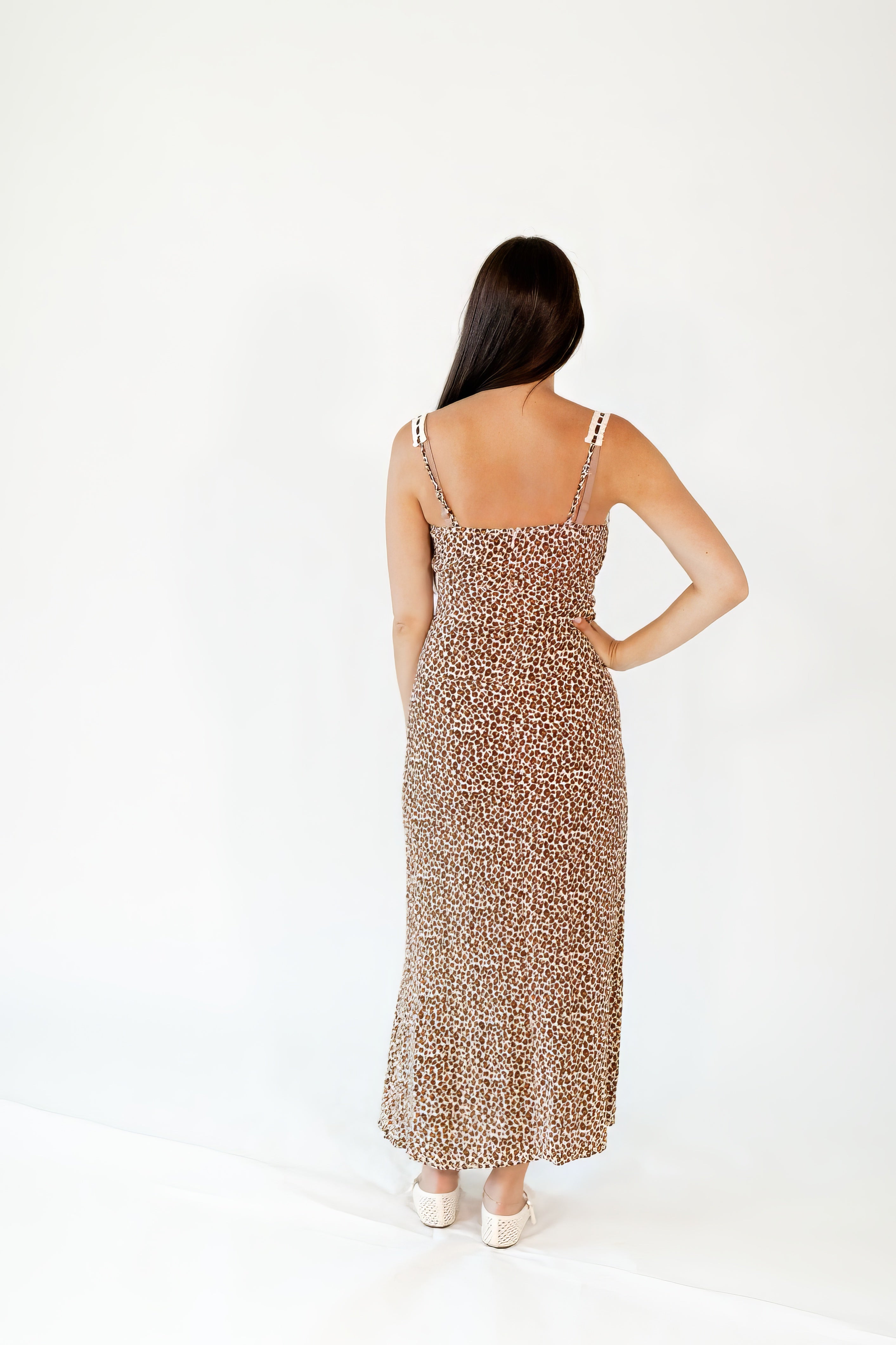 Tefi Leopard Print Maxi Dress