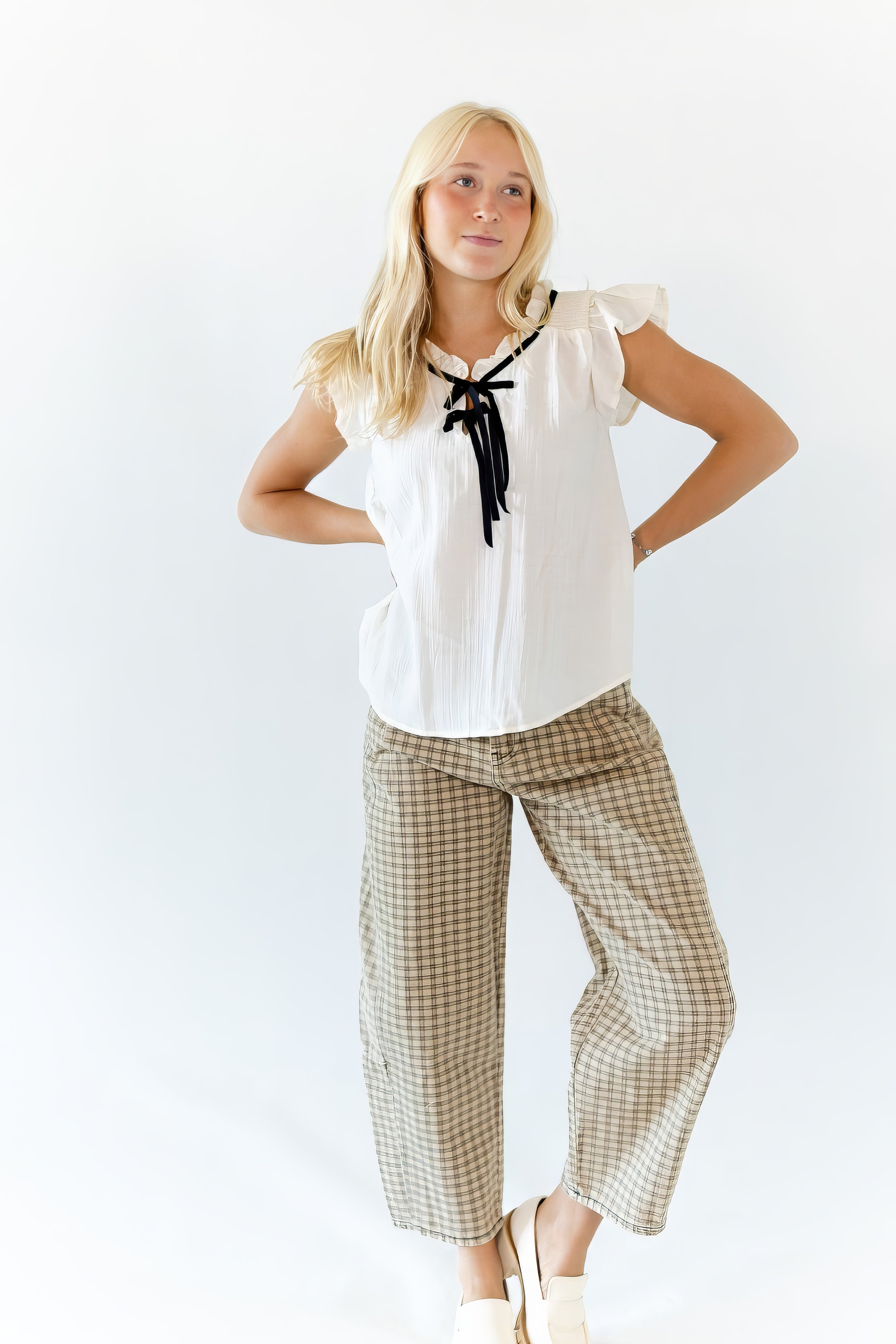 Mesa Checkered Print Pants