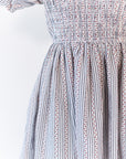 Tilly Floral Print Striped Dress