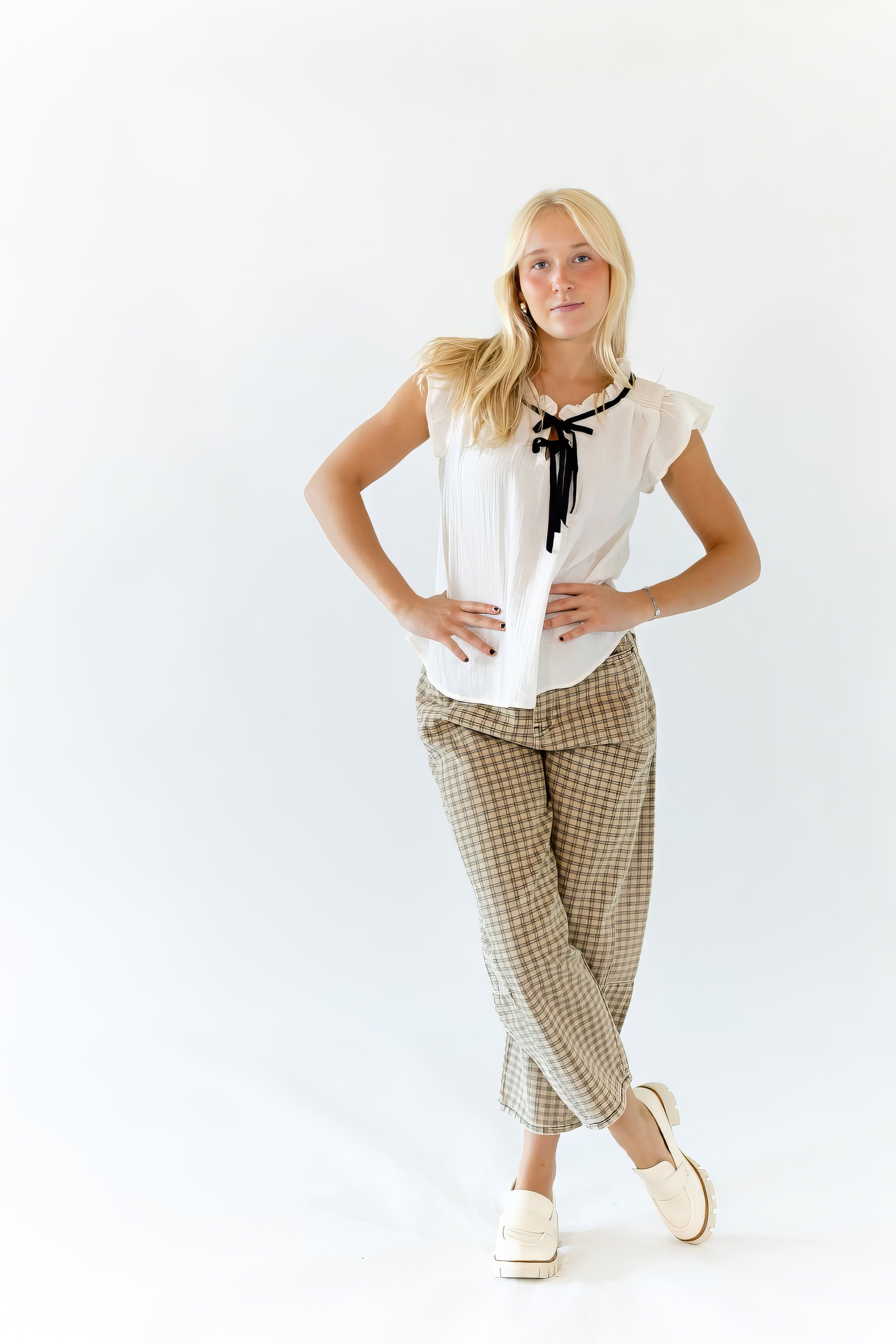 Mesa Checkered Print Pants