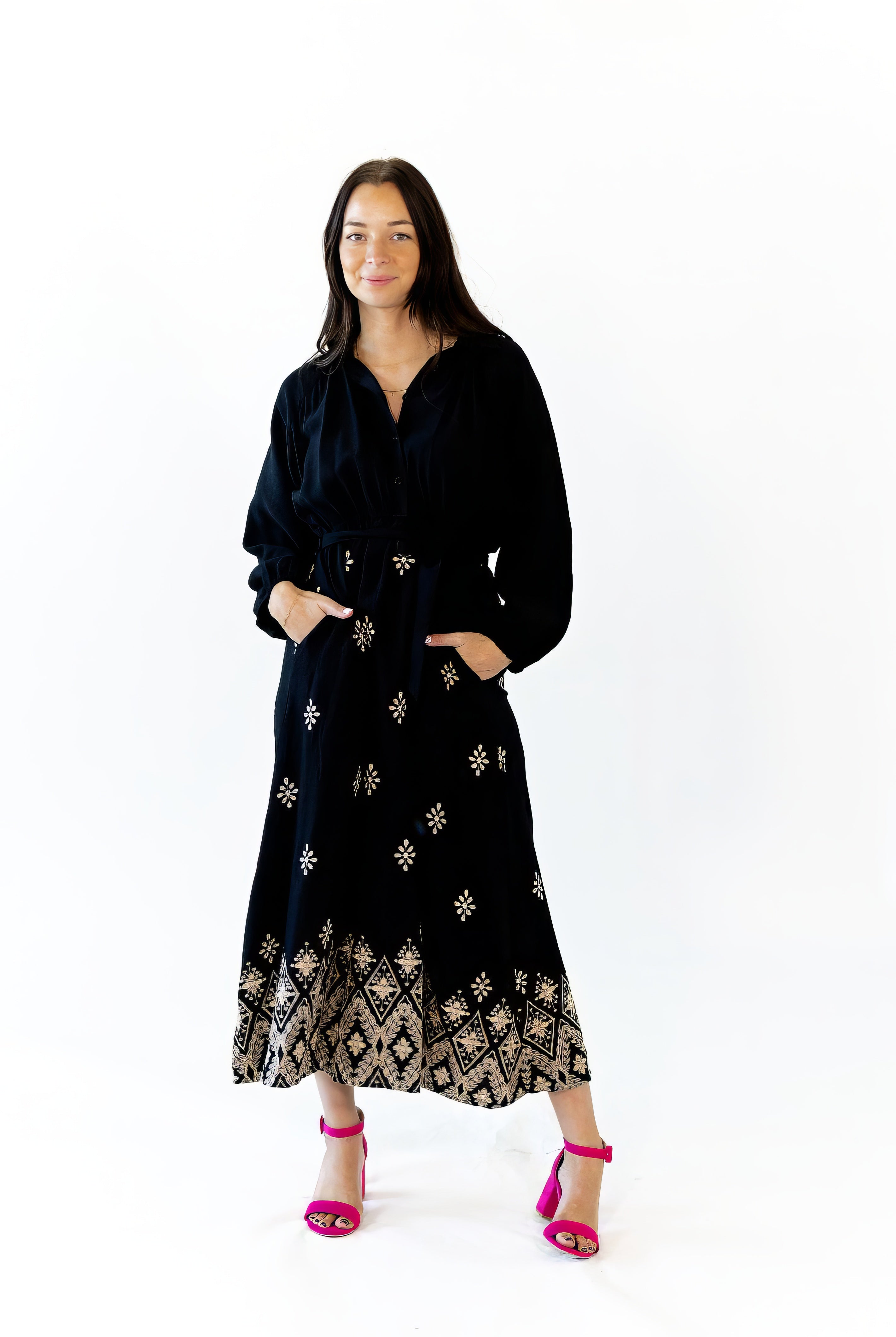 Demi Button Up Shirt Dress
