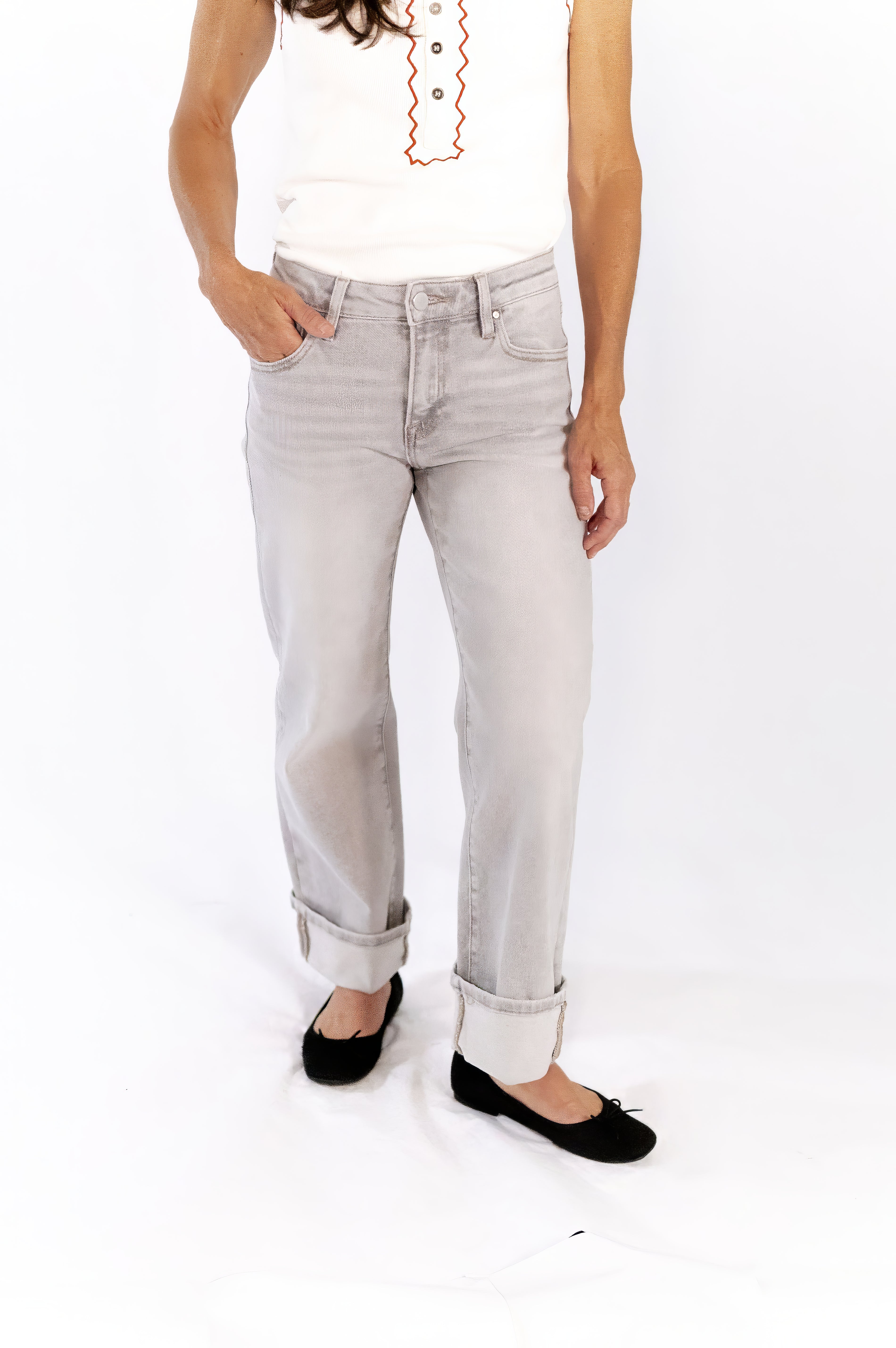 Lucie Cuffed Denim