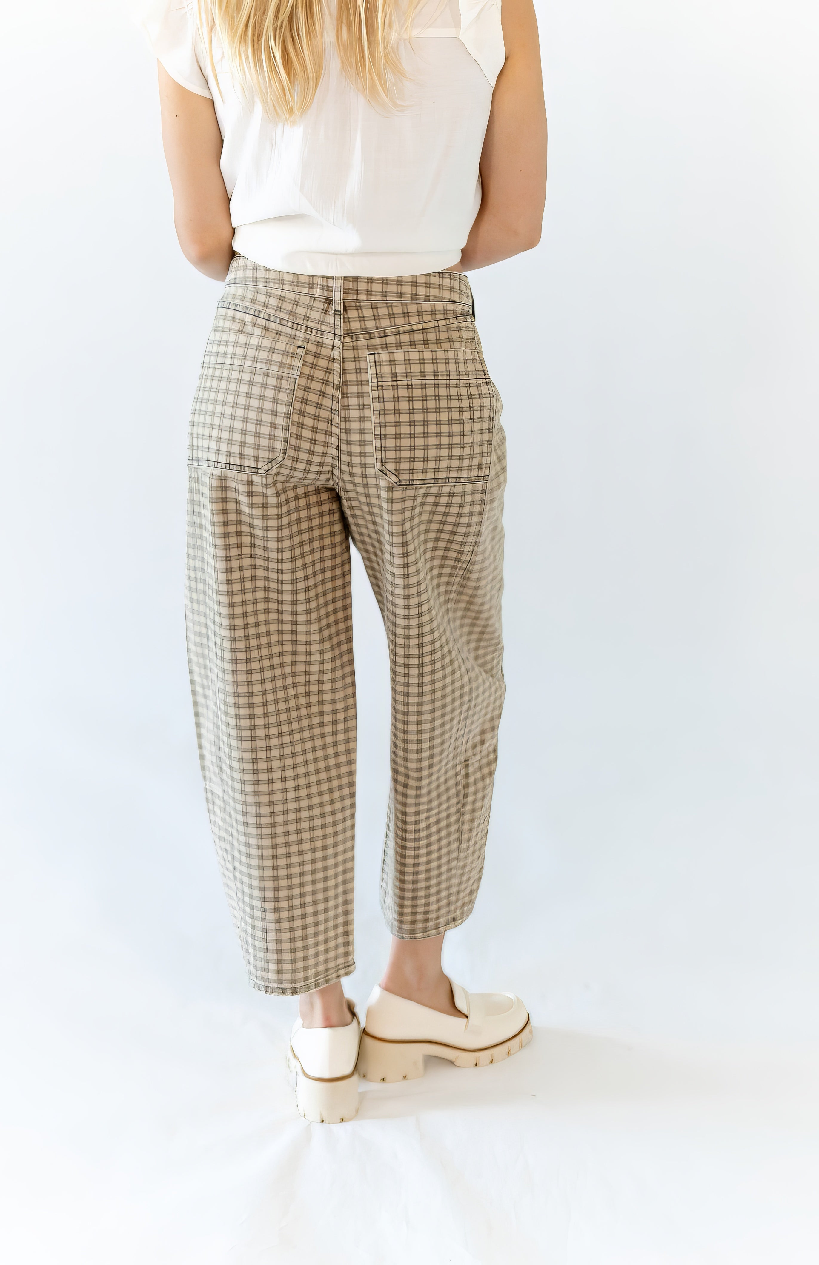 Mesa Checkered Print Pants