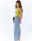 Murle Striped Tank · Lime