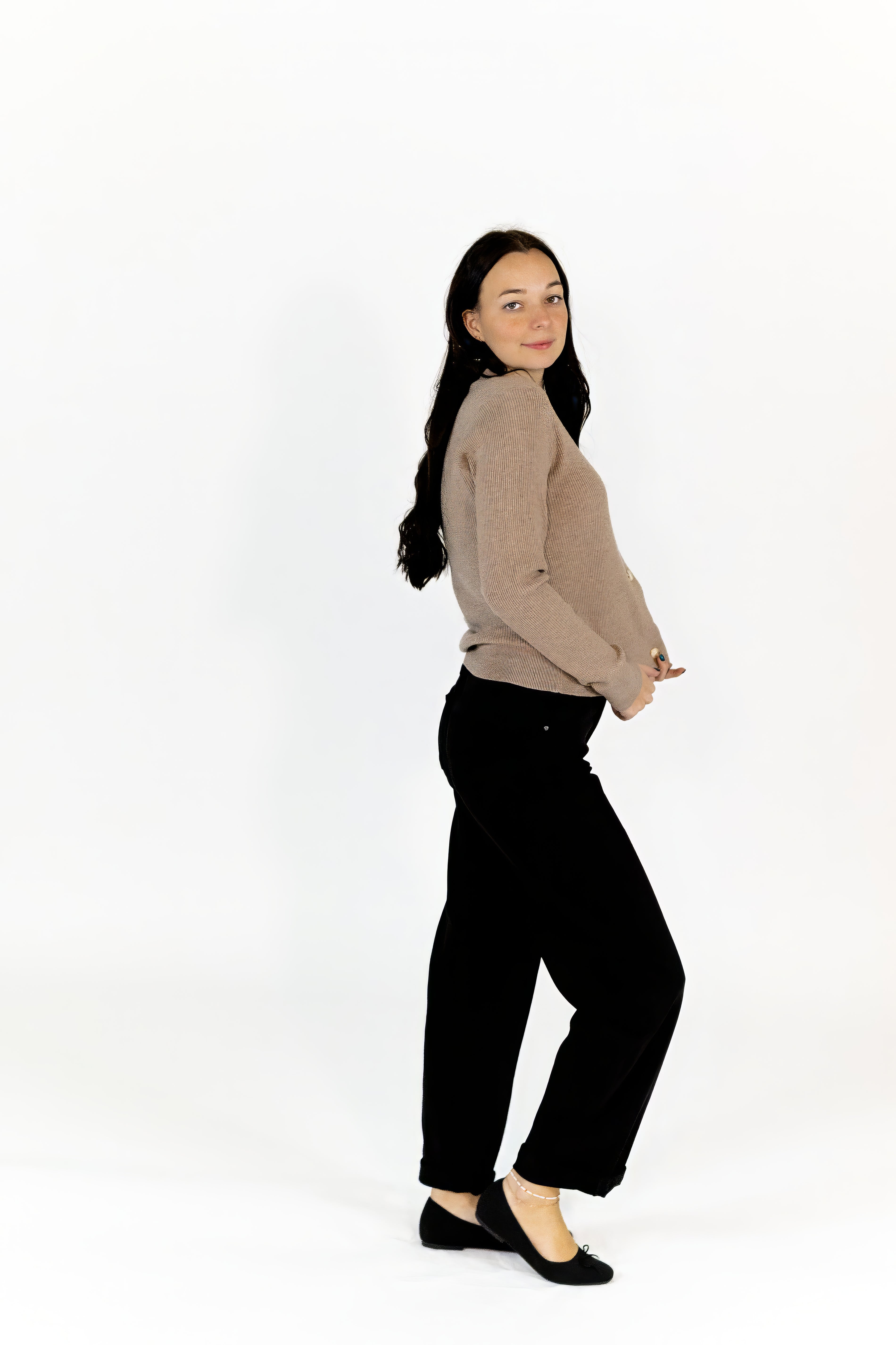 Latte Button Down Cardigan