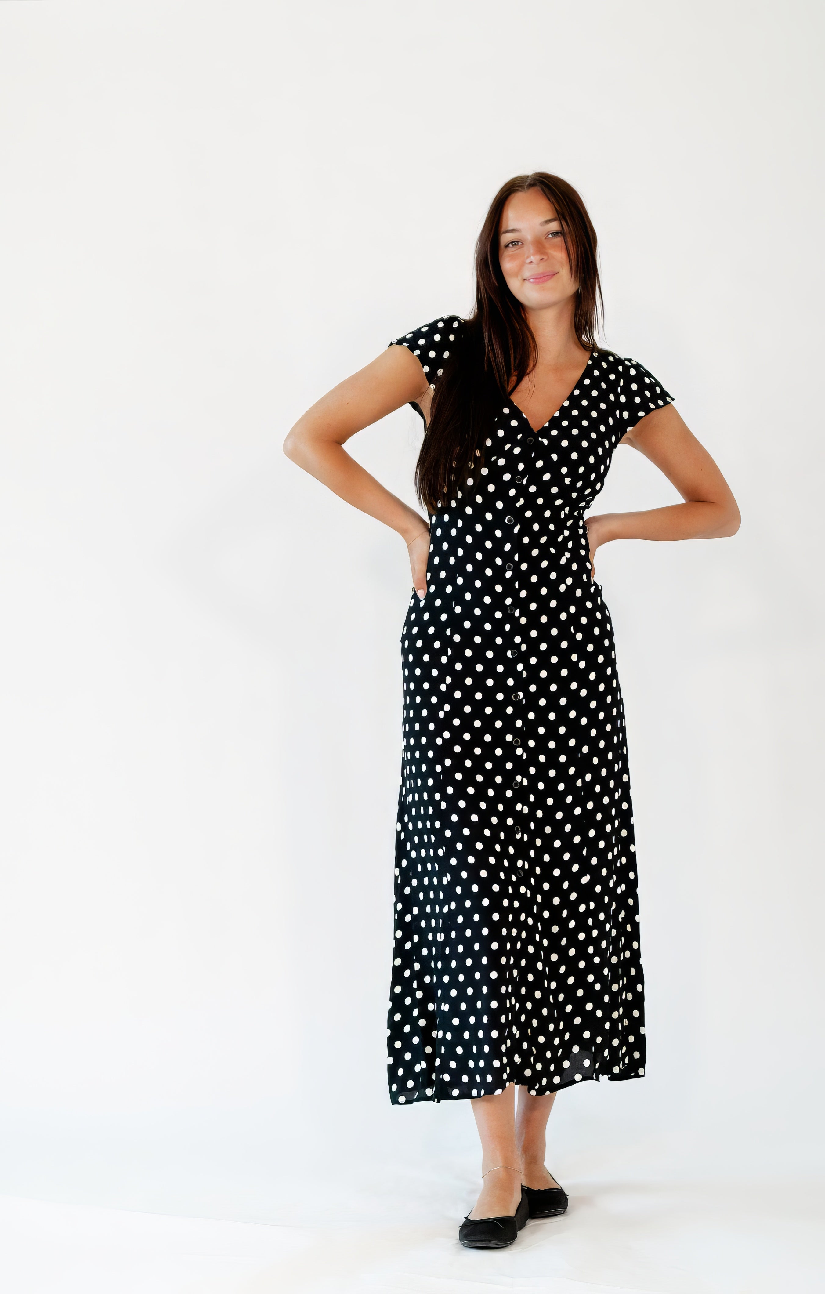 Dalton Polka Dot Midi Dress