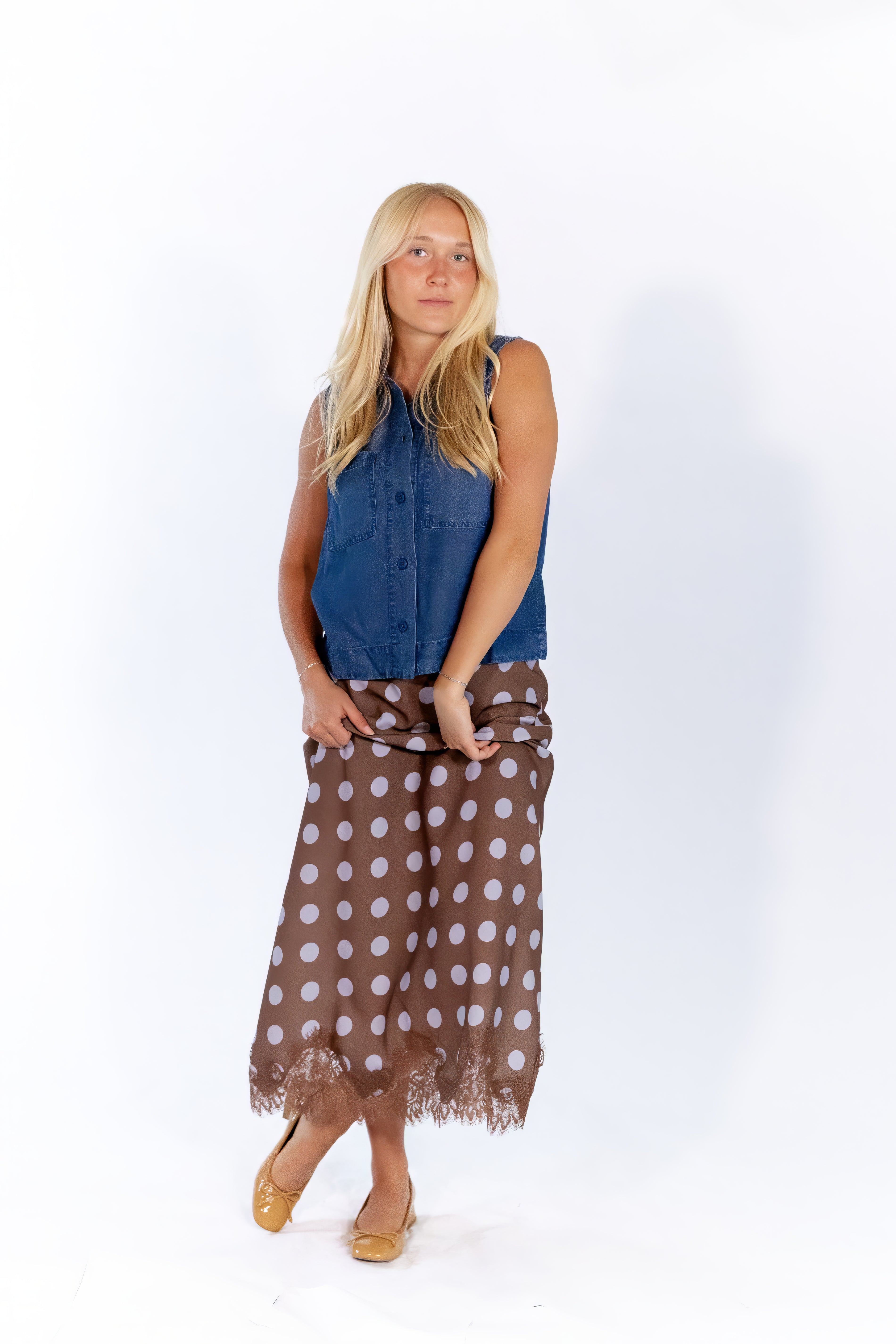 Apollo Polka Dot Skirt