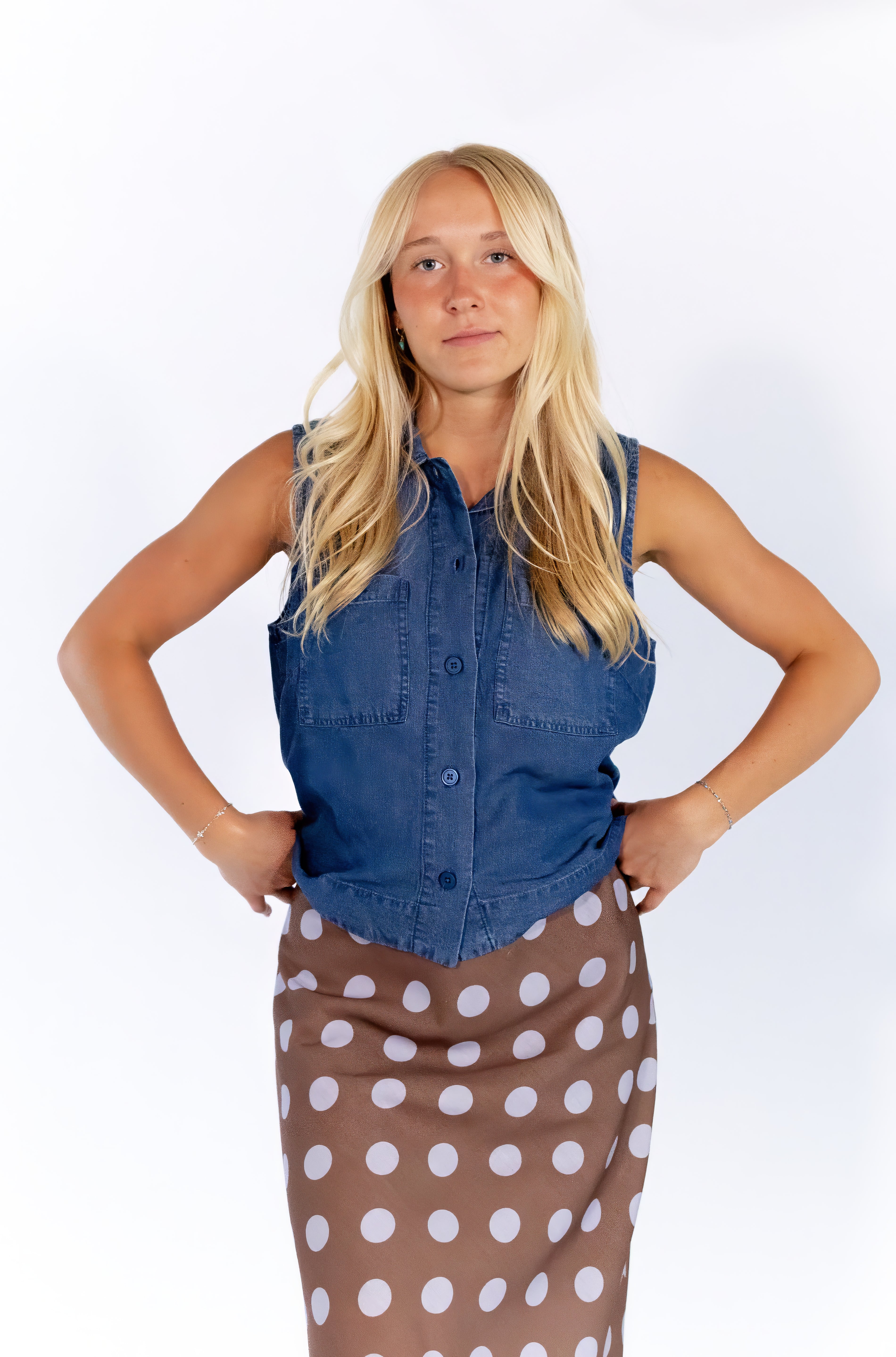 Stella Denim Button Up Tank