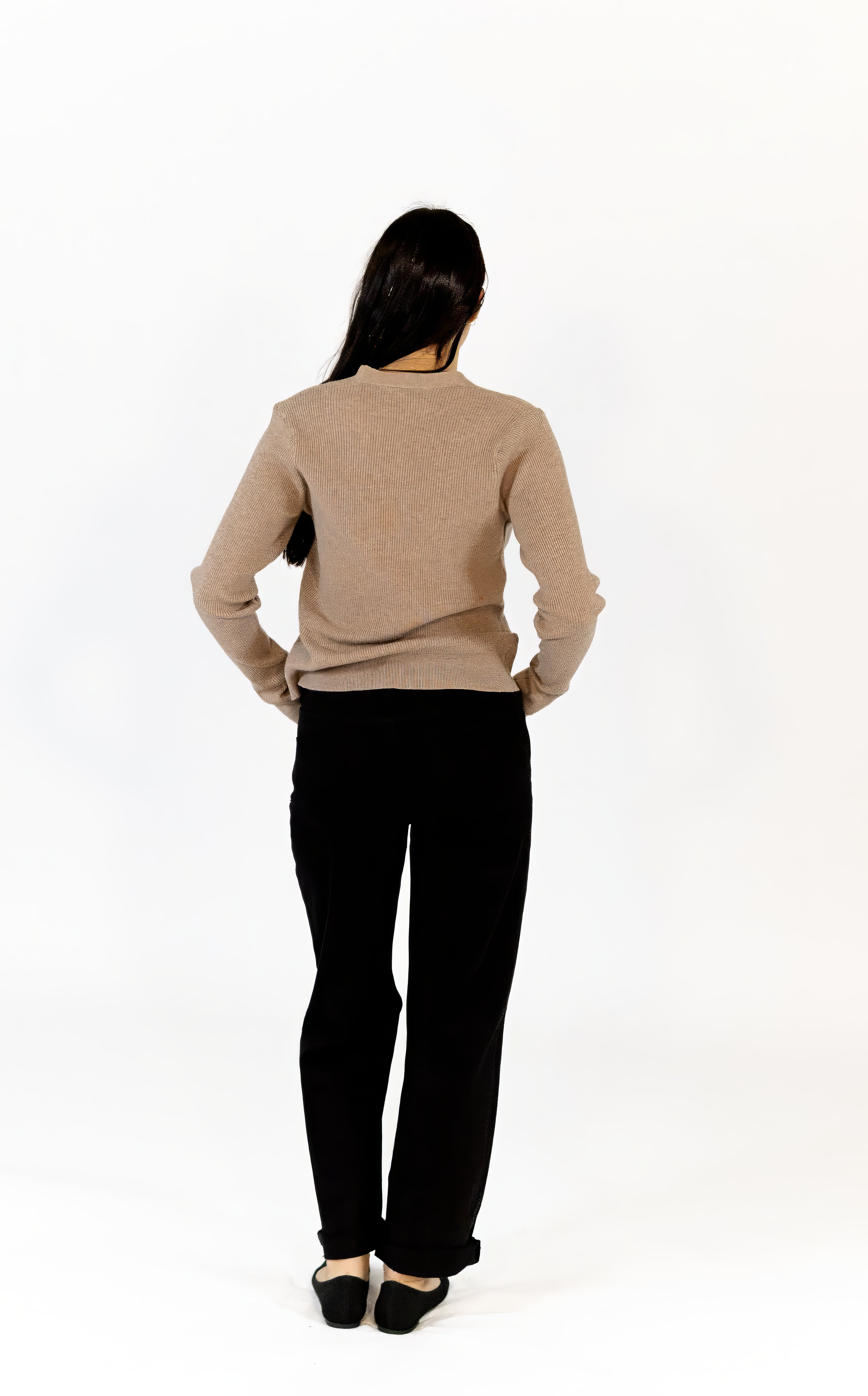 Latte Button Down Cardigan