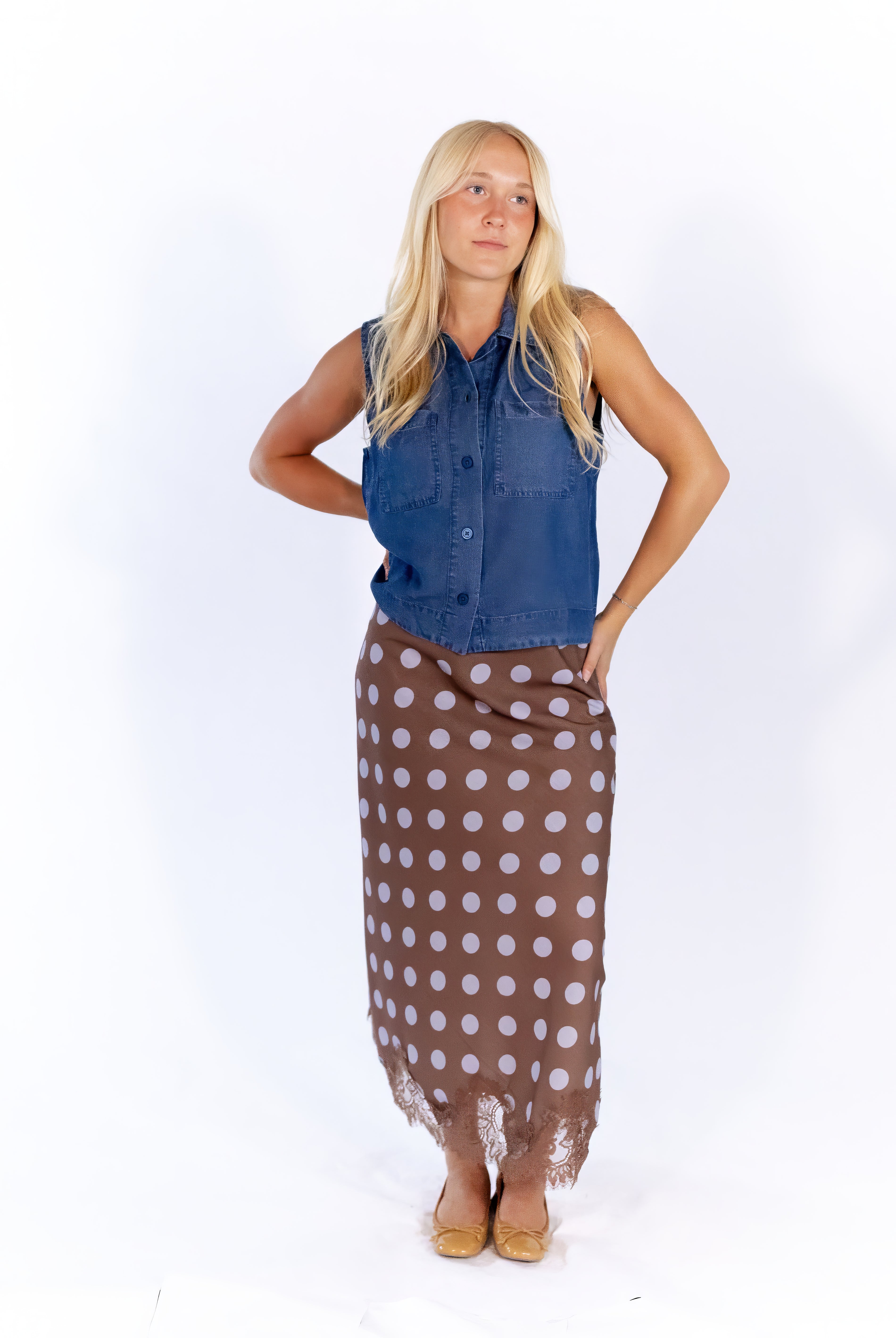 Apollo Polka Dot Skirt