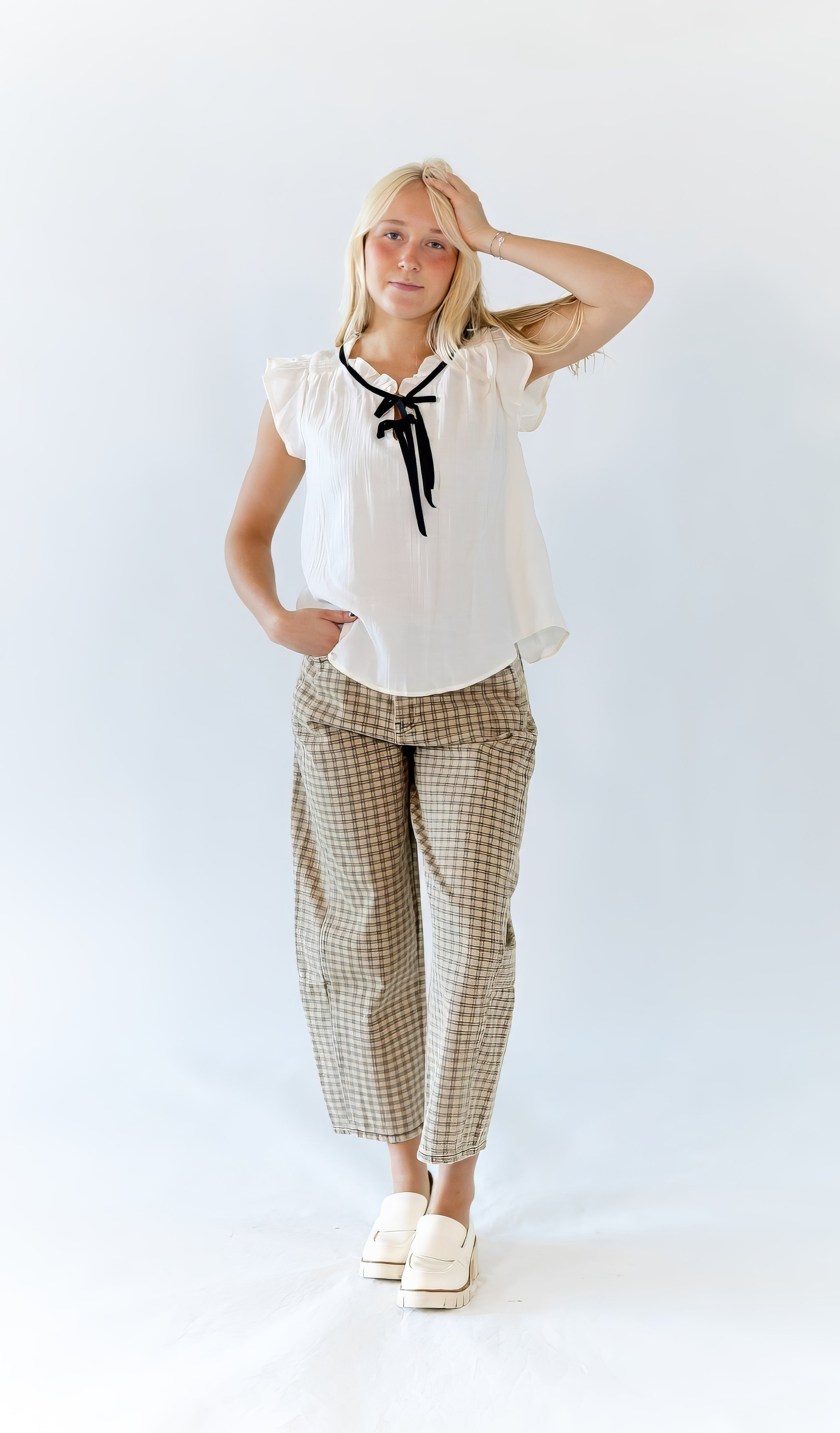Mesa Checkered Print Pants