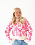 Carmen Floral Knit Sweater