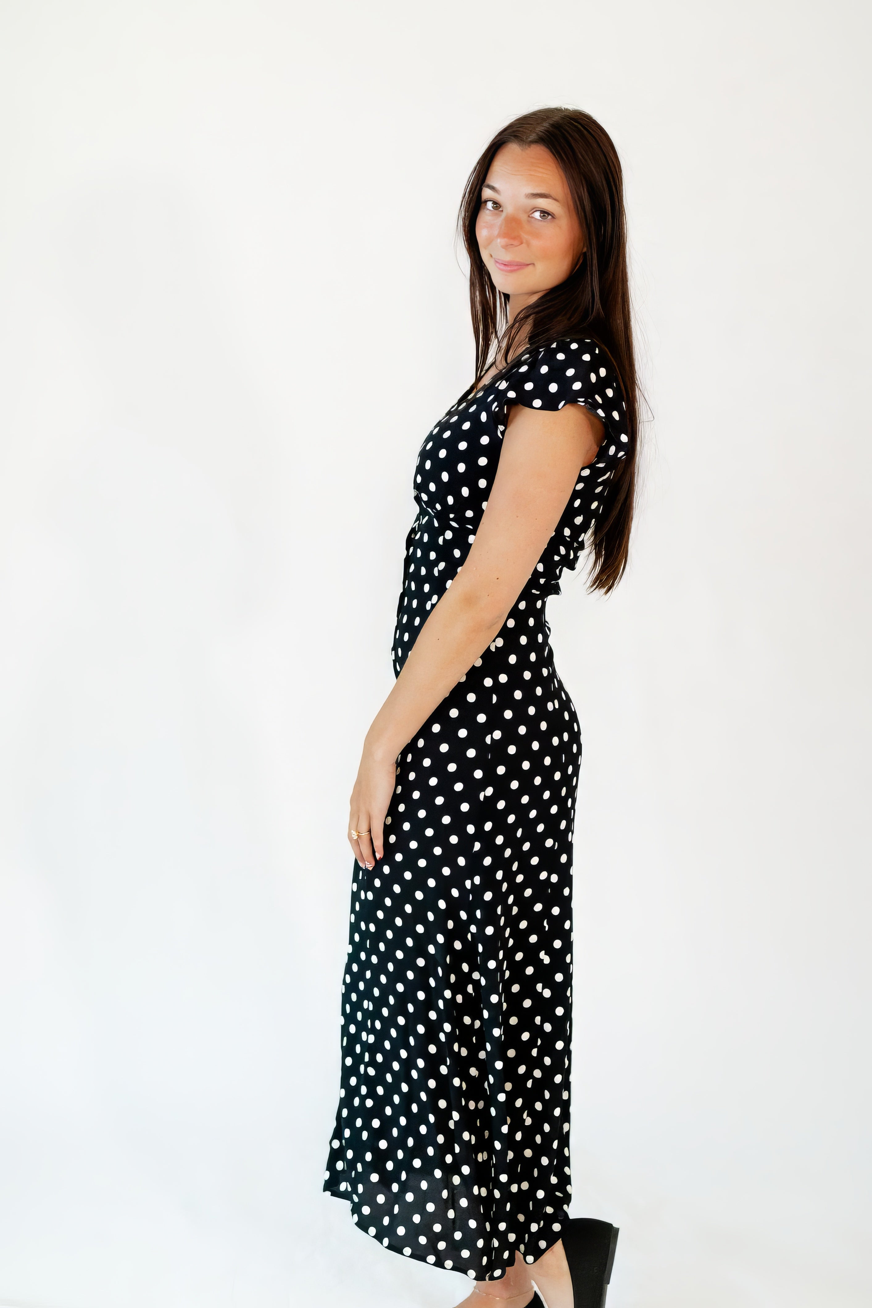 Dalton Polka Dot Midi Dress