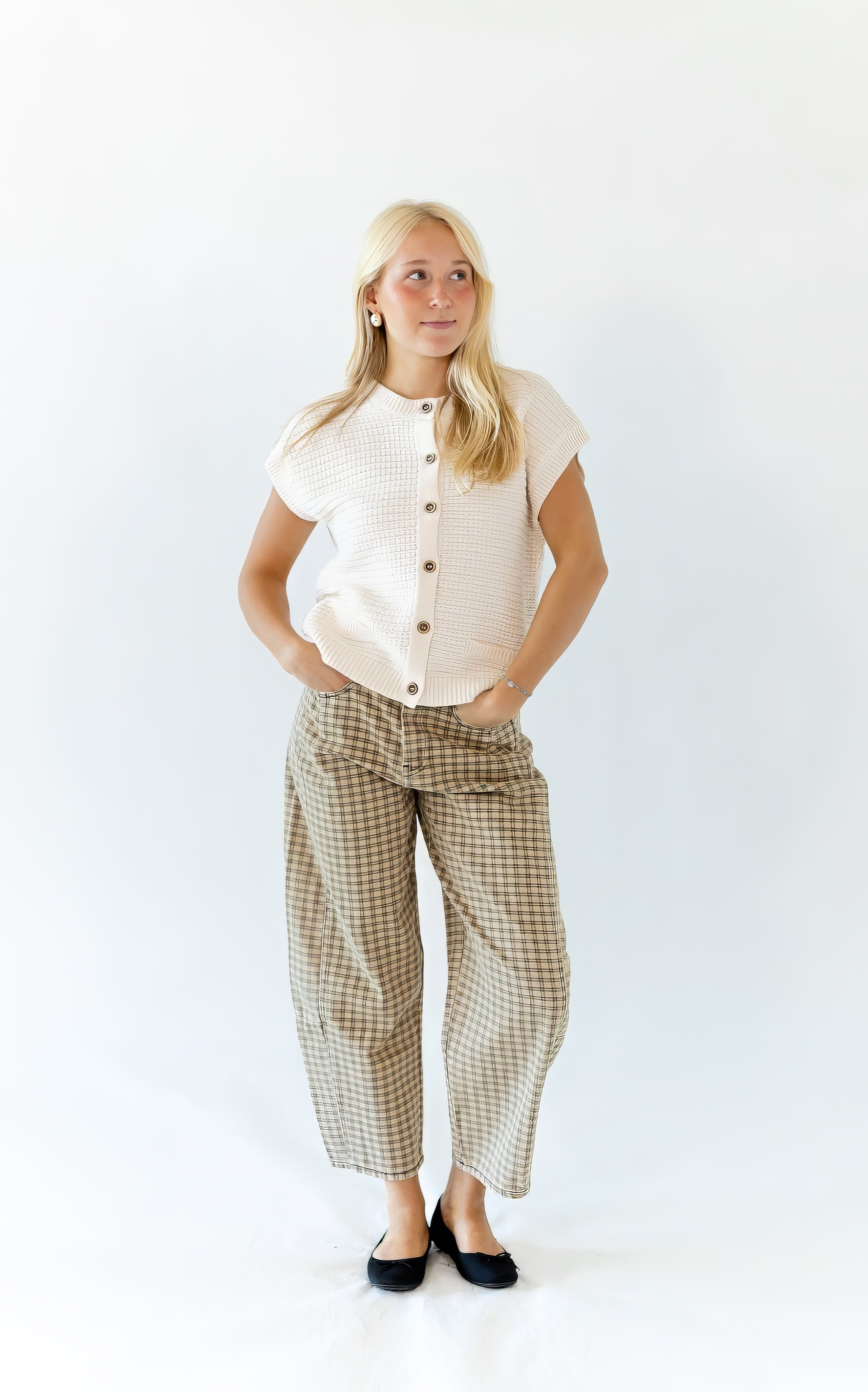 Mesa Checkered Print Pants