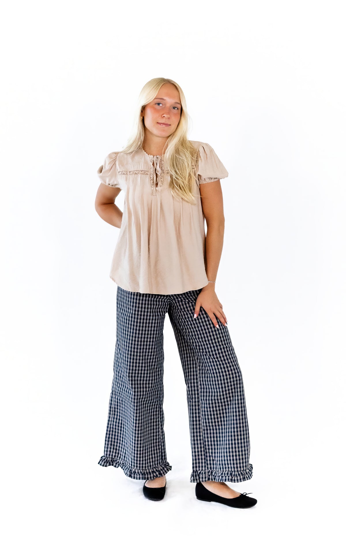 Clara Ruffle Hem Pants