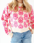 Carmen Floral Knit Sweater