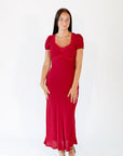 Gale Sweetheart Lace Accent Maxi