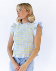 Angelina Checkered Top
