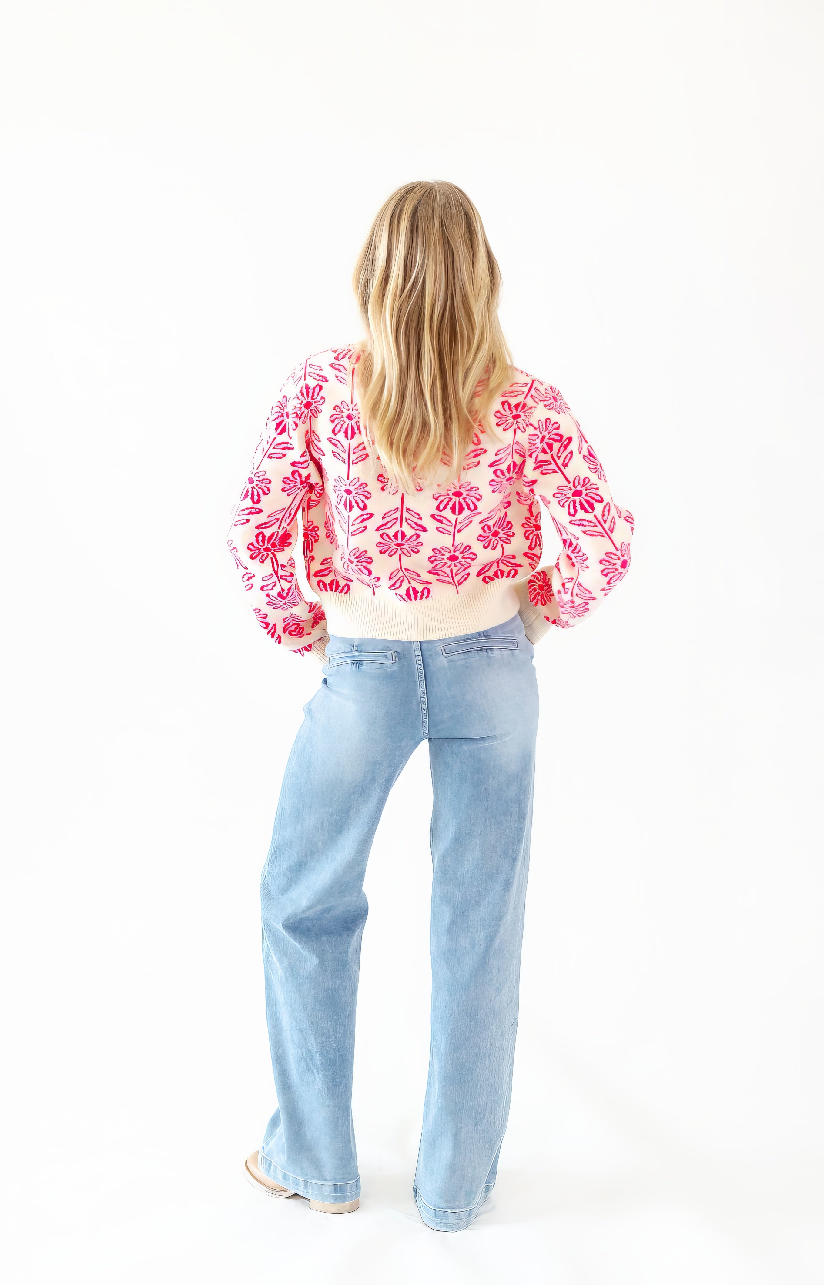 Carmen Floral Knit Sweater