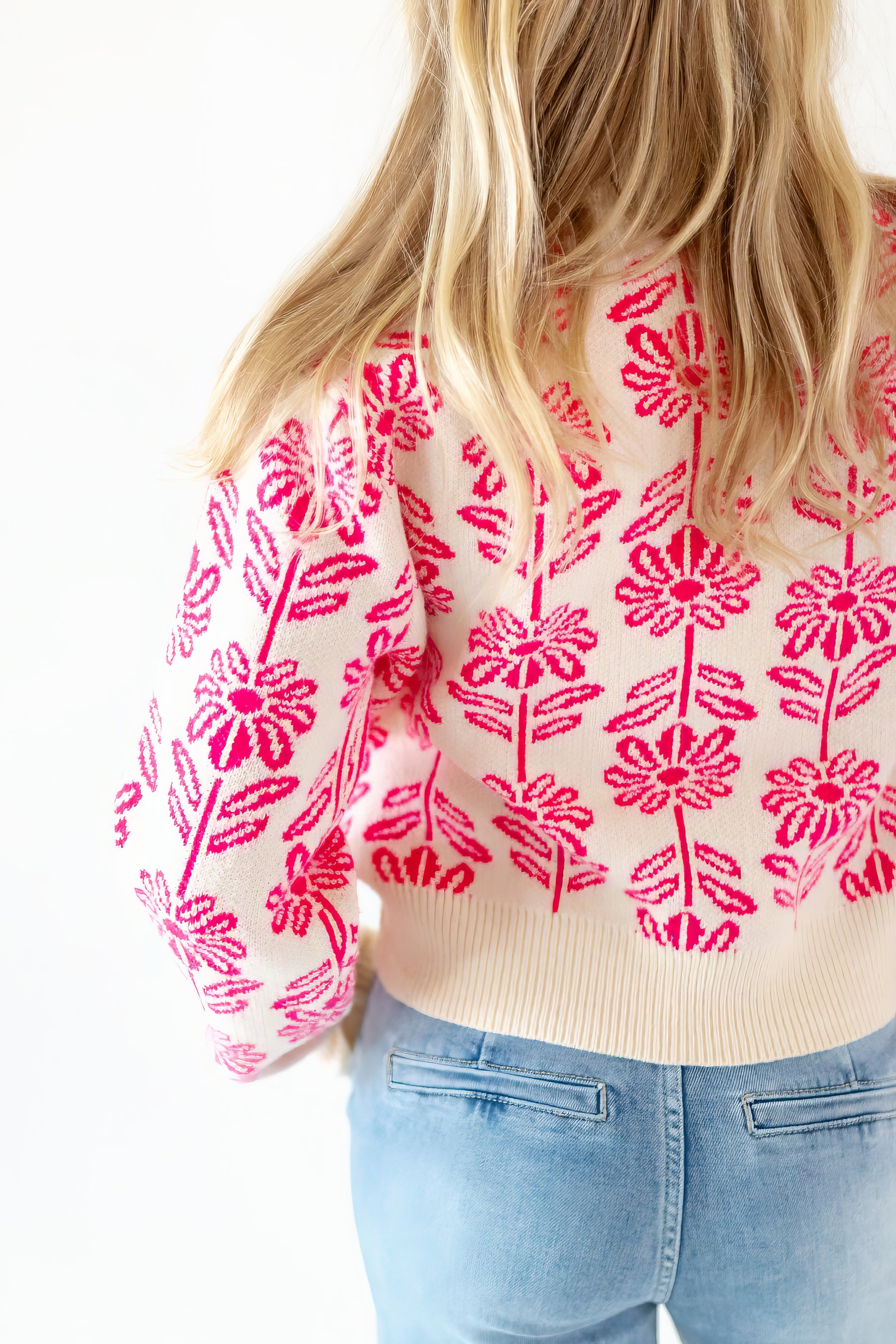 Carmen Floral Knit Sweater