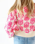 Carmen Floral Knit Sweater