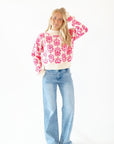 Carmen Floral Knit Sweater